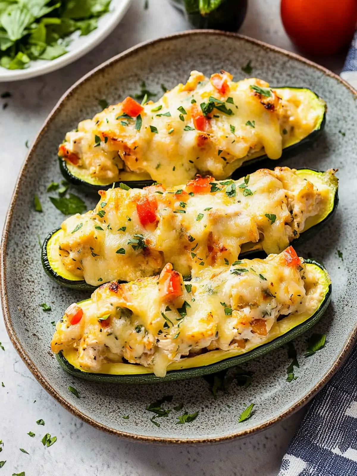 Savory Stuffed Zucchini Boats With Chicken You’ll Crave 4 Stuffed Zucchini Boats With Chicken