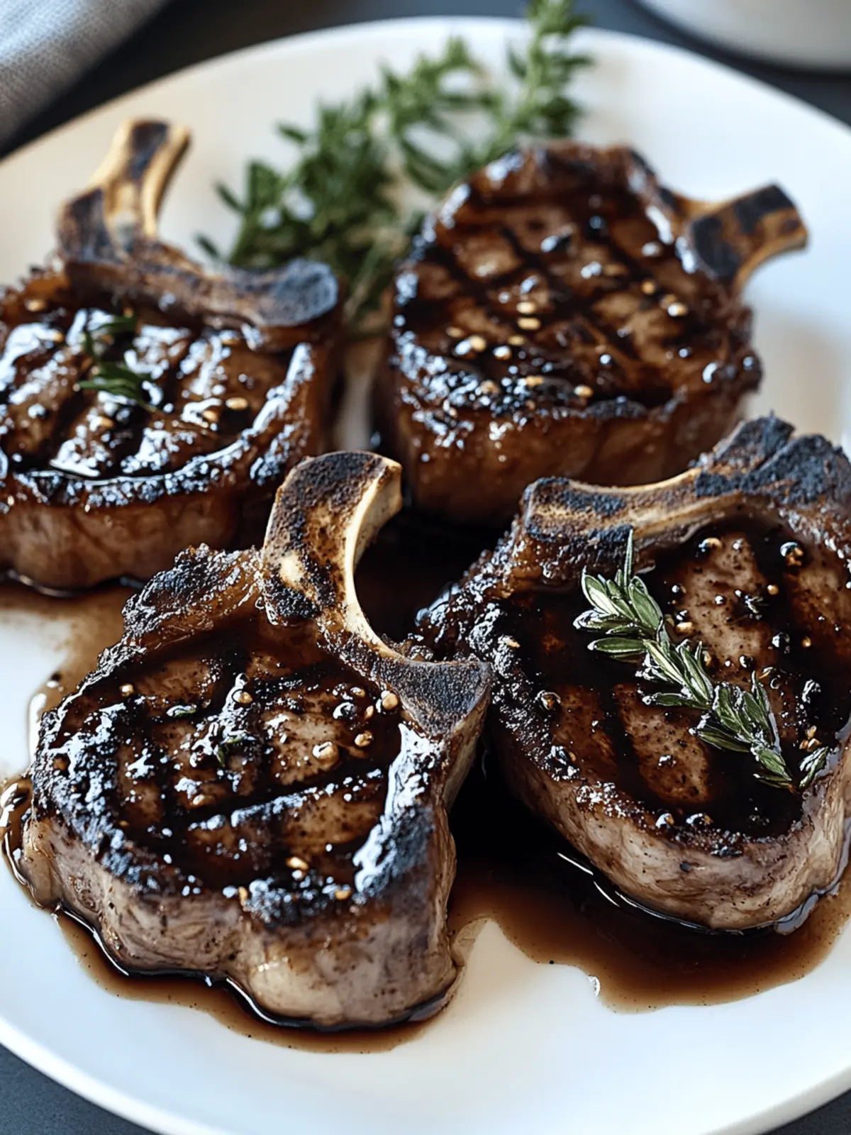 Savor Juicy Balsamic Lamb Chops for Dinner Tonight 2 Balsamic Lamb Chops