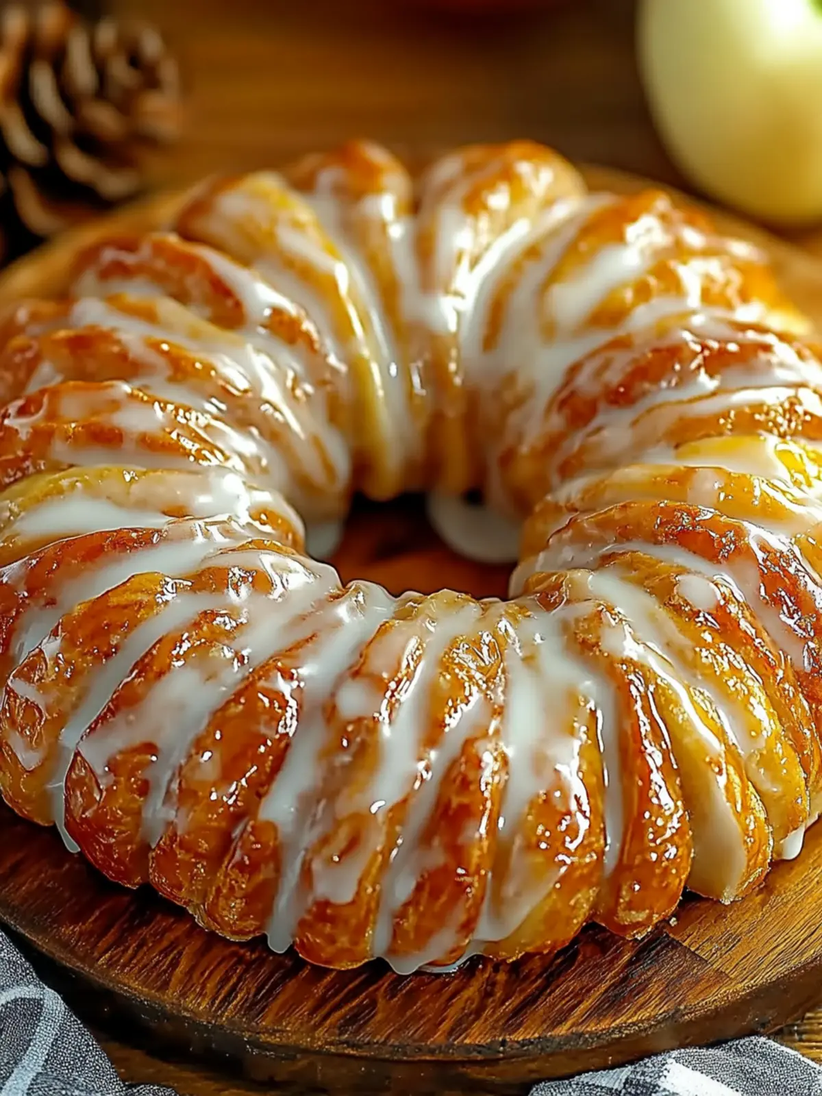 Delicious Homemade Apple Kringle with Vanilla Glaze Magic 5 Homemade Apple Kringle with Vanilla Glaze