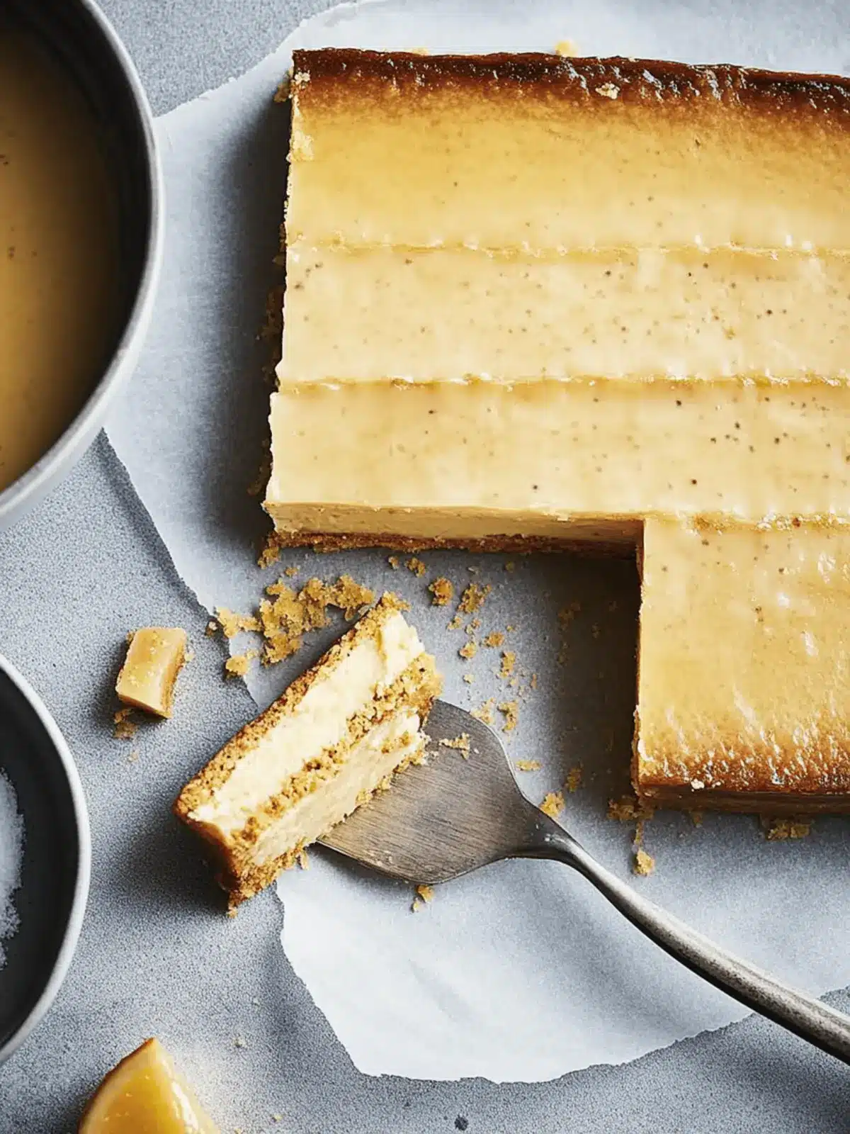 Caramelised Yuzu and Vanilla Slice: A Citrus Surprise 4 Caramelised Yuzu and Vanilla Slice