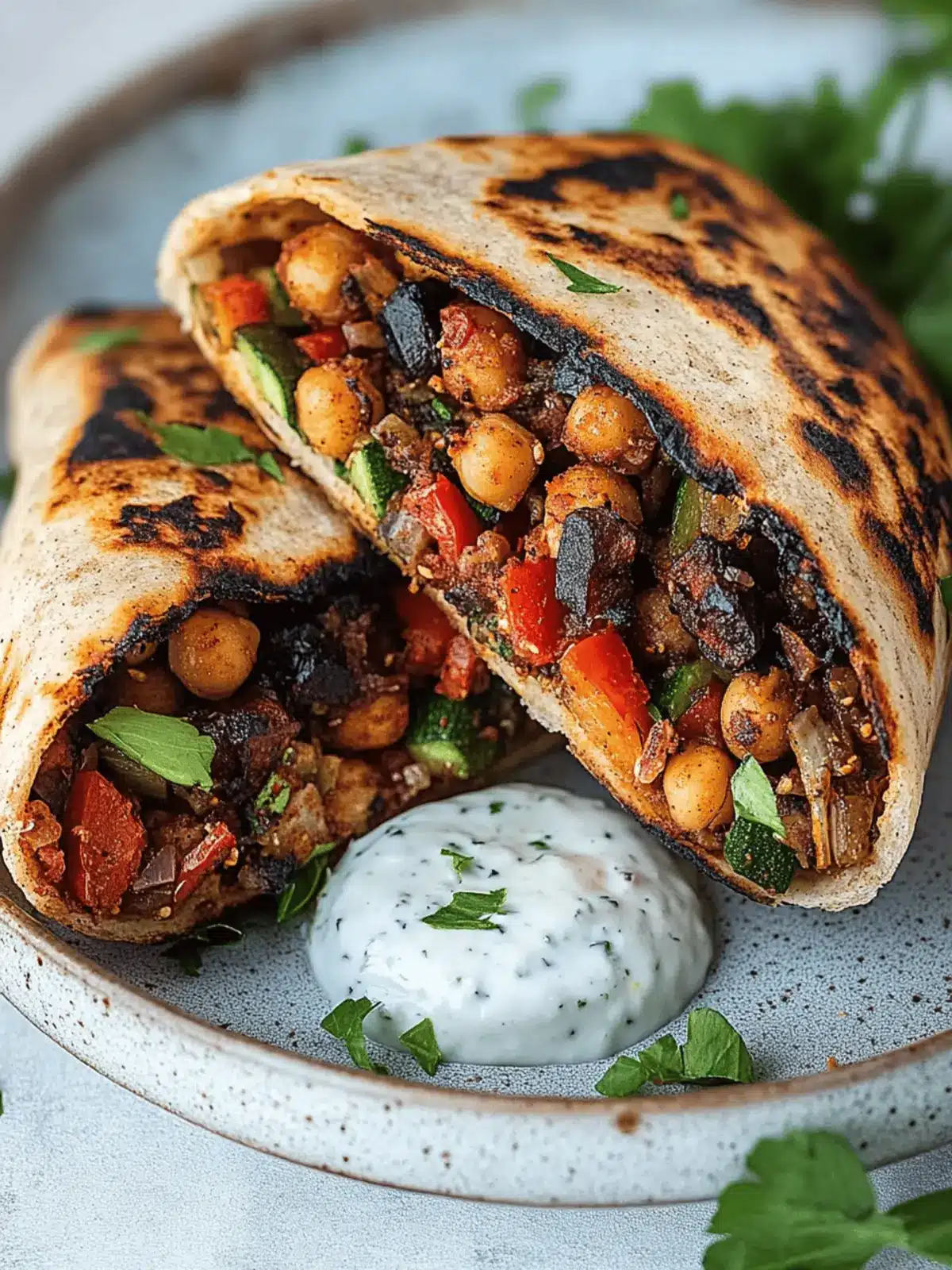 Mouthwatering Grilled Chickpea Veggie Pita You'll Love 4 Grilled Chickpea Veggie Pita