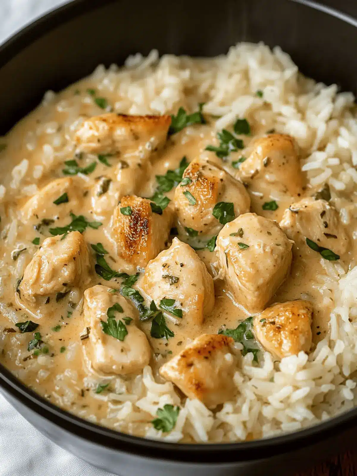 Irresistible Creamy Herb Chicken & Basmati Rice Delight 3 Creamy Herb Chicken & Basmati Rice