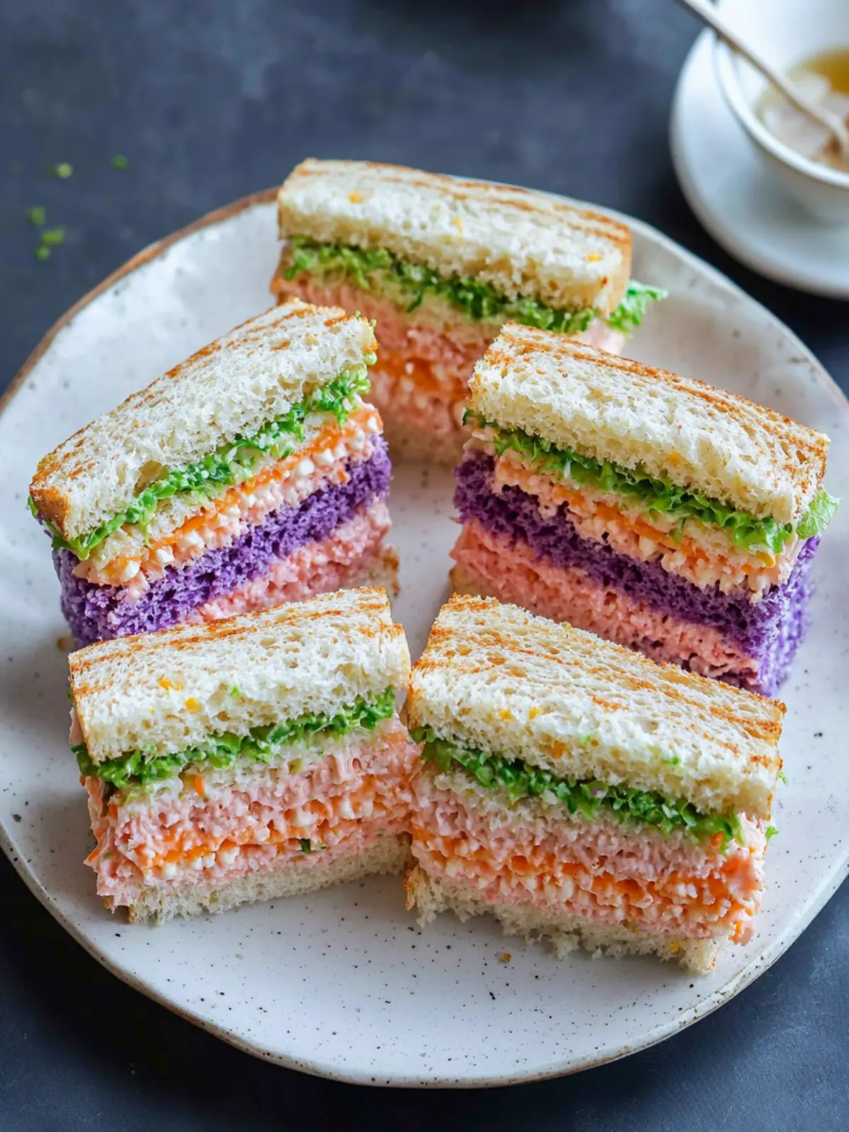 Easy Colorful Tea Sandwiches for Your Next Cozy Gathering 5 Easy Colorful Tea Sandwiches