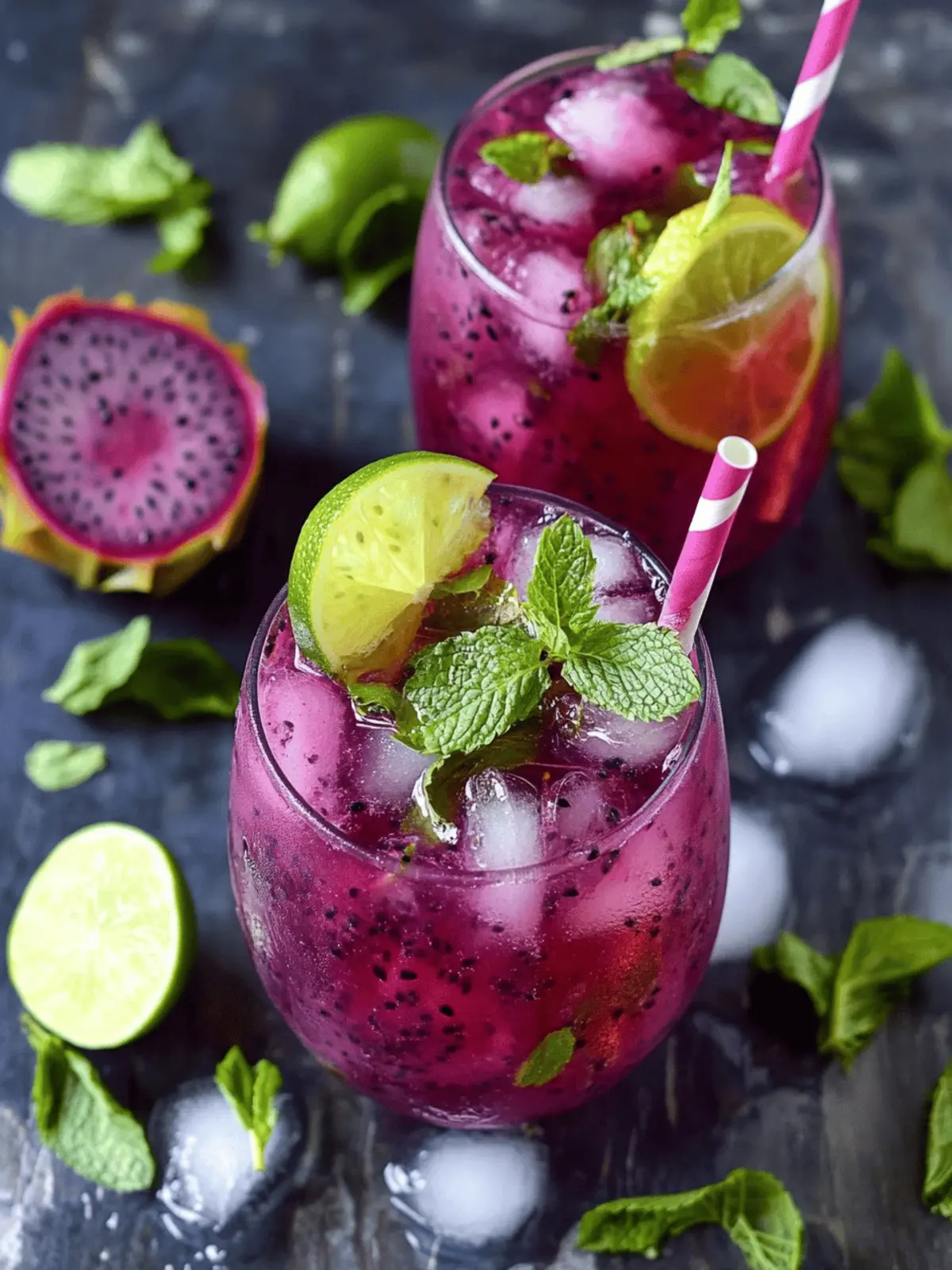 Revitalize Your Summer with a Dragon Fruit Mojito Delight 4 Dragon Fruit Mojito
