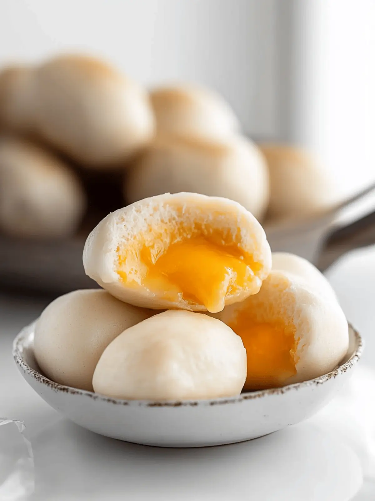 Delicious Salted Egg Yolk Custard Buns You'll Crave Every Time 3 alted Egg Yolk Custard Buns (Liusha Bao)