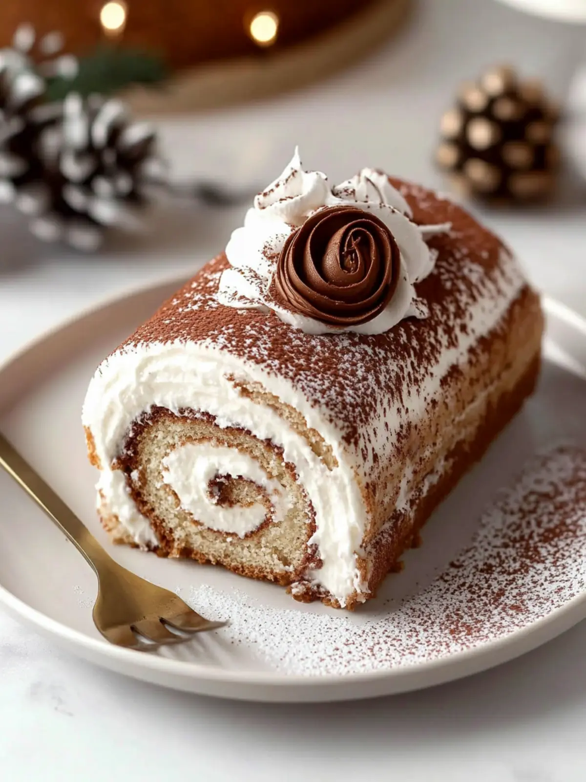 Gourmet Tiramisu Yule Log Cake: Holiday Bliss Awaits 3 Gourmet Tiramisu Yule Log Cake
