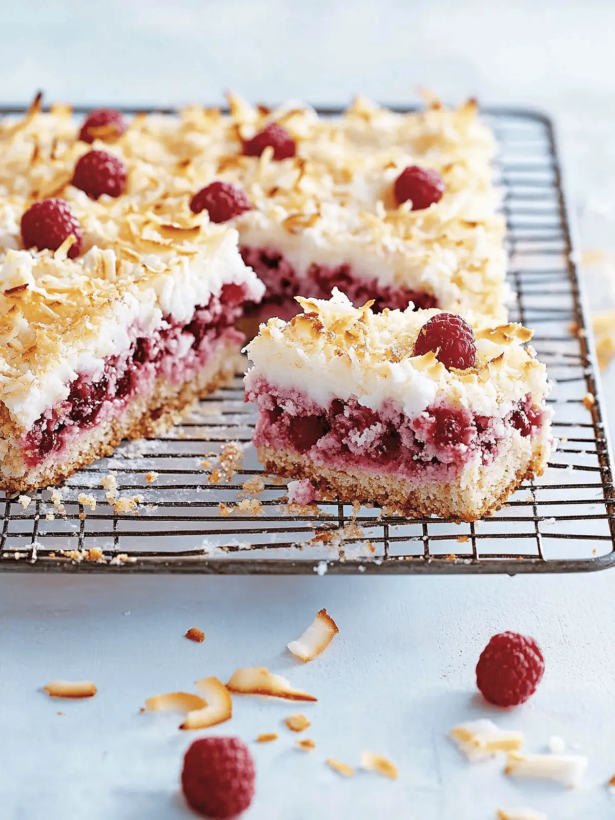 Delicious Coconut Raspberry Slice for Your Sweet Tooth Cravings 5 Coconut Raspberry Slice