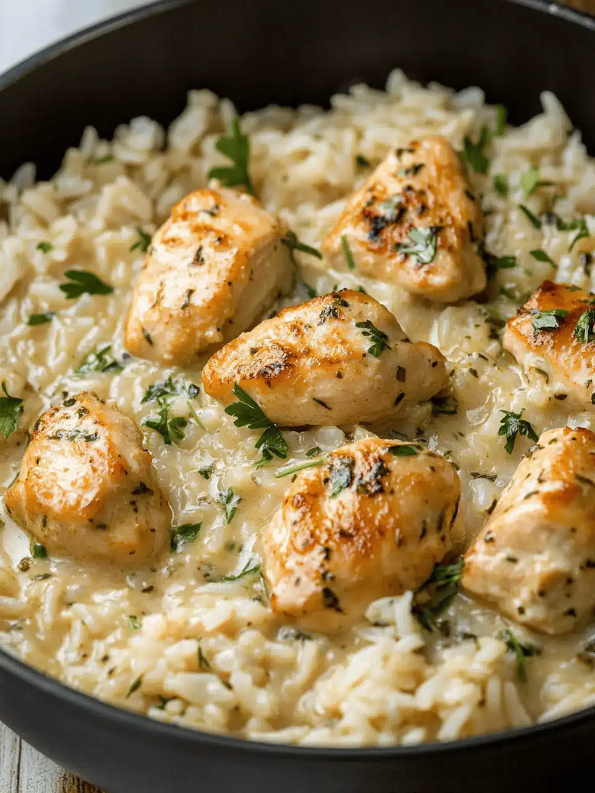 Irresistible Creamy Herb Chicken & Basmati Rice Delight 2 Creamy Herb Chicken & Basmati Rice