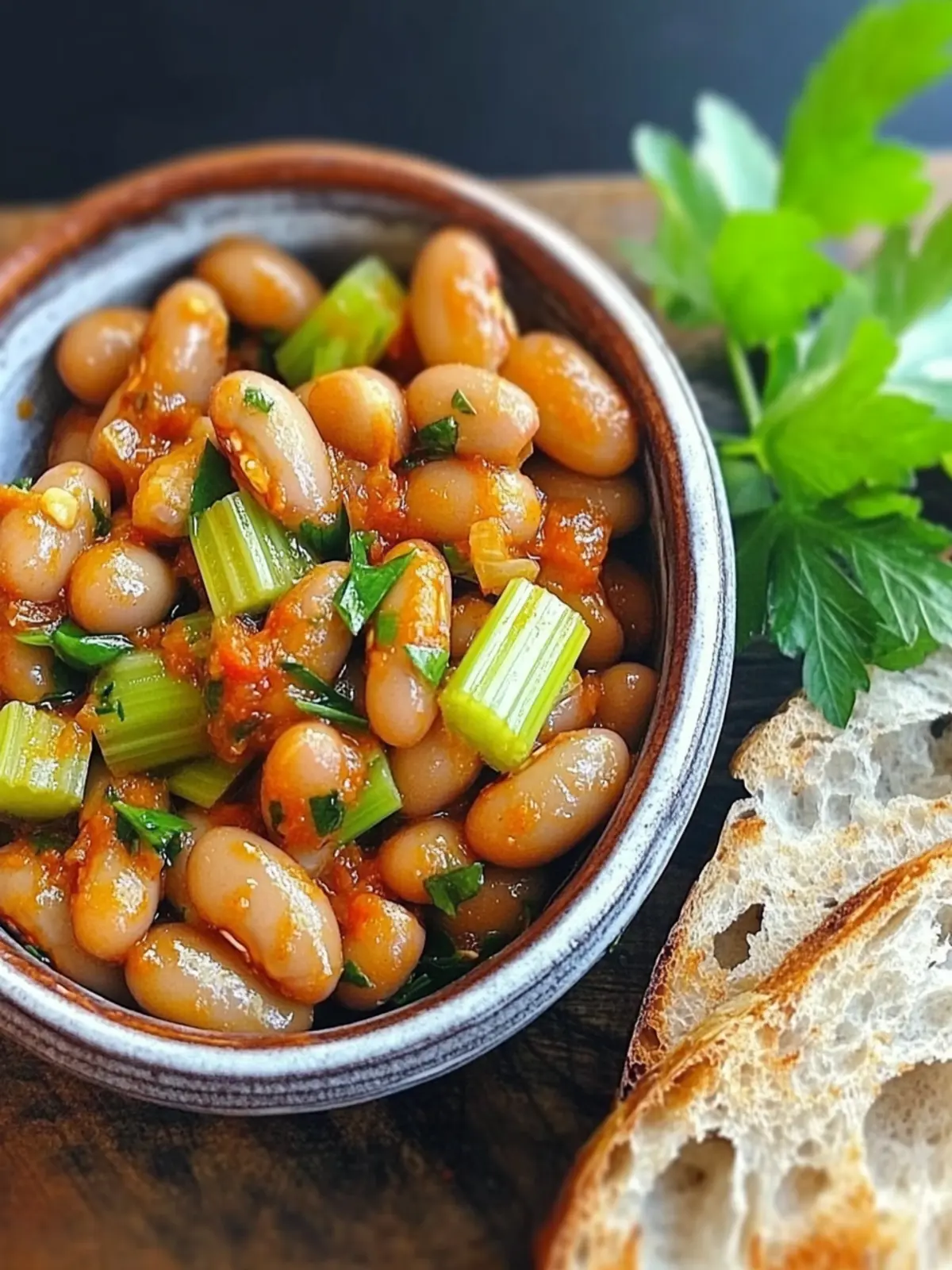 Warm Spanish-Style Giant-Bean Salad with Smoked Paprika Magic 3 Warm Spanish-Style Giant-Bean Salad With Smoked Paprika and Celery
