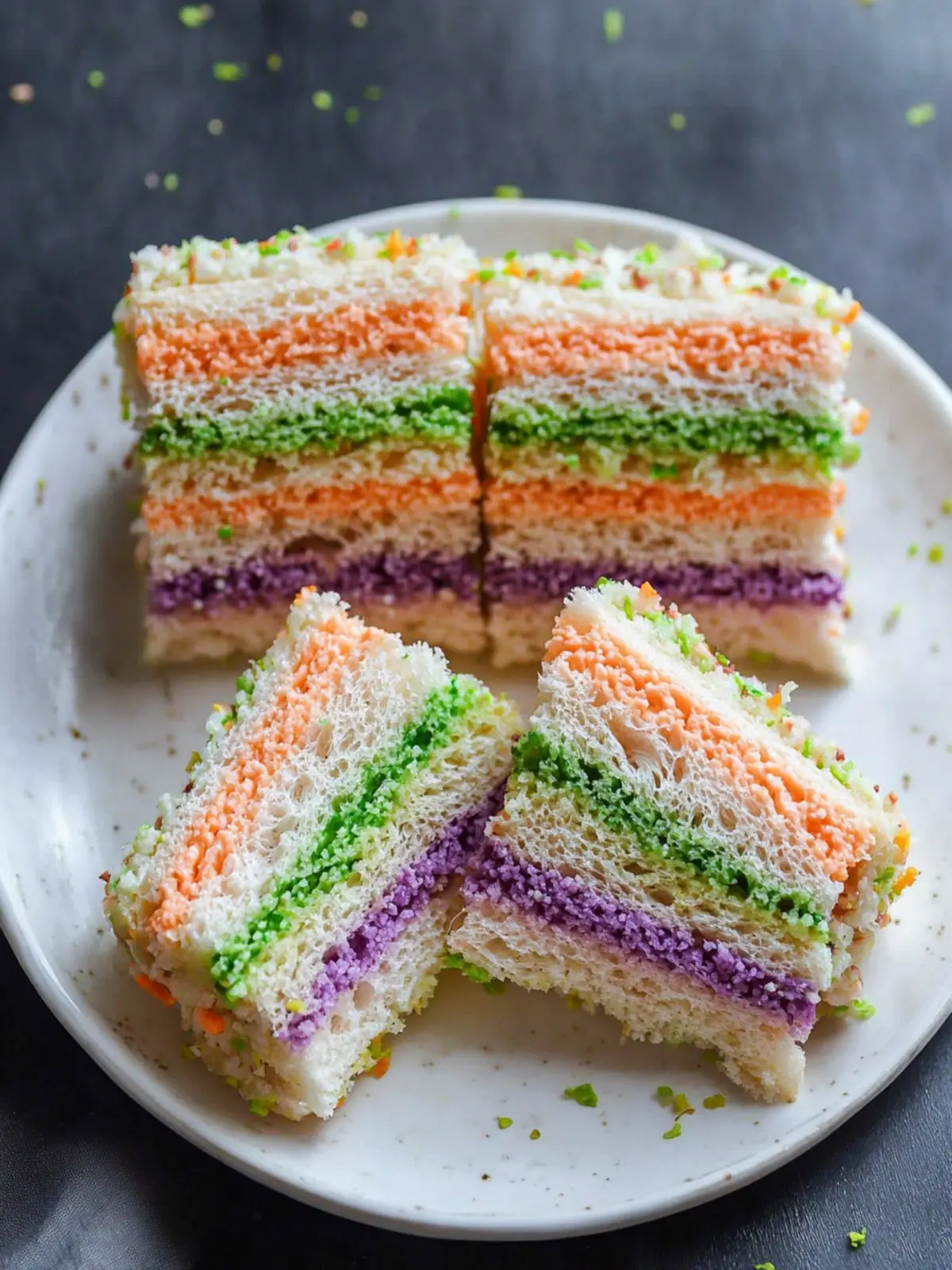 Easy Colorful Tea Sandwiches for Your Next Cozy Gathering 4 Easy Colorful Tea Sandwiches