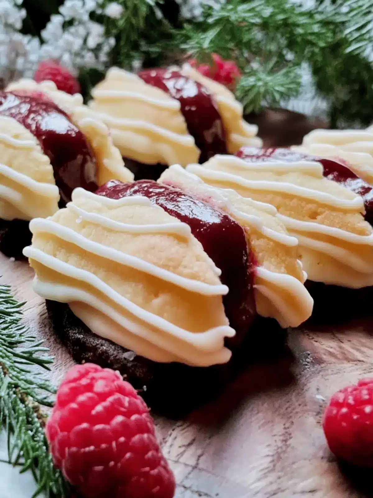 Delicious Viennese Finger Biscuits with Raspberry Delight 2 Viennese Finger Biscuits (Raspberry Filled)