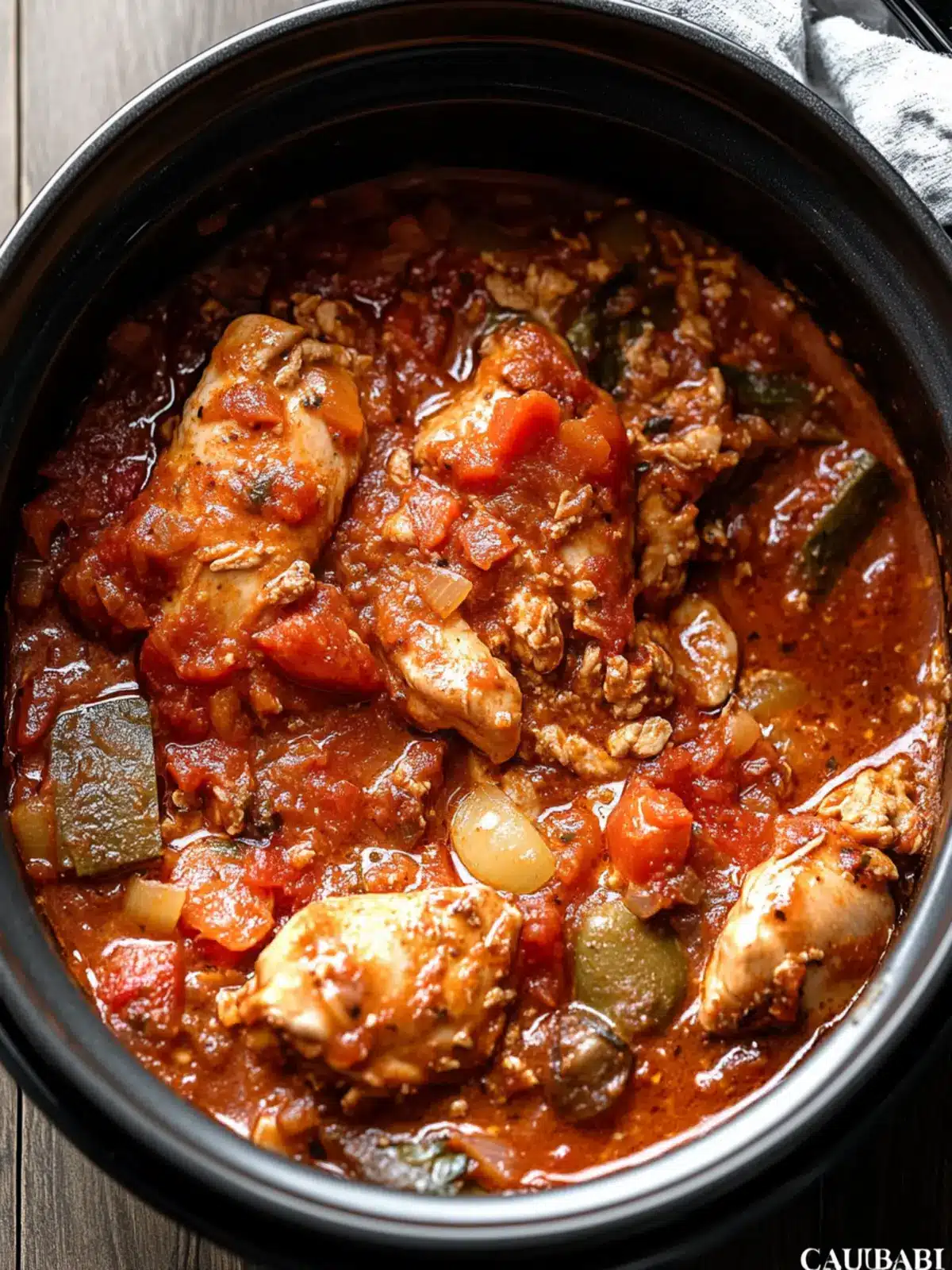 Savory Slow Cooker Chicken Cacciatore That Steals the Show 5 Slow Cooker Chicken Cacciatore