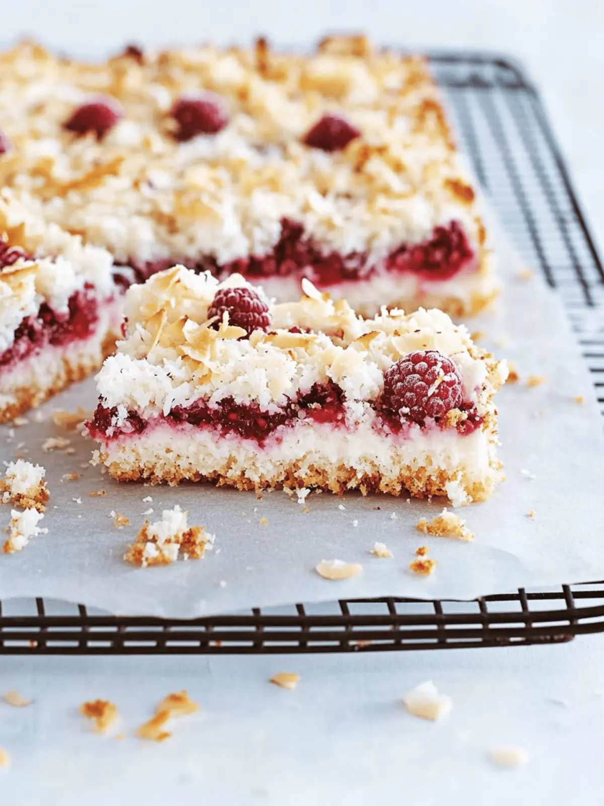 Delicious Coconut Raspberry Slice for Your Sweet Tooth Cravings 4 Coconut Raspberry Slice