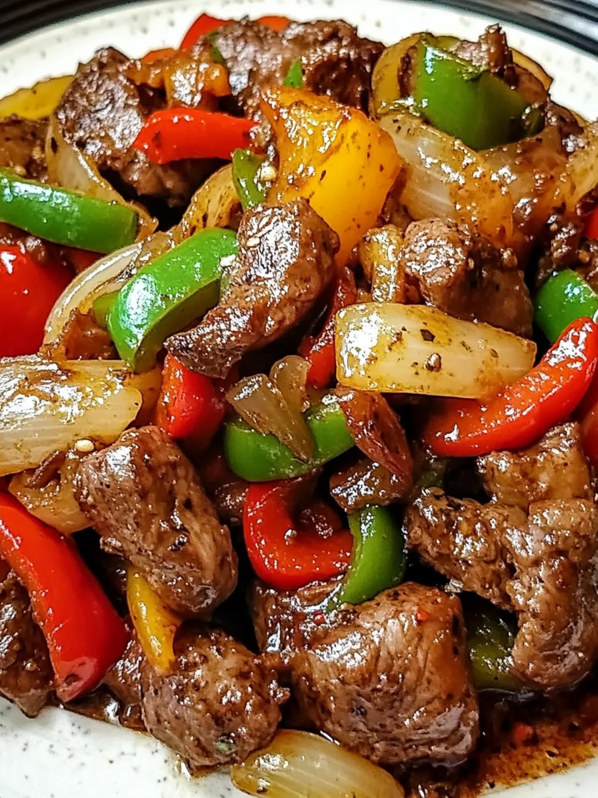 Savory Pepper Steak with Bell Peppers and Onion Delight 3 Pepper Steak with Bell Peppers and Onion