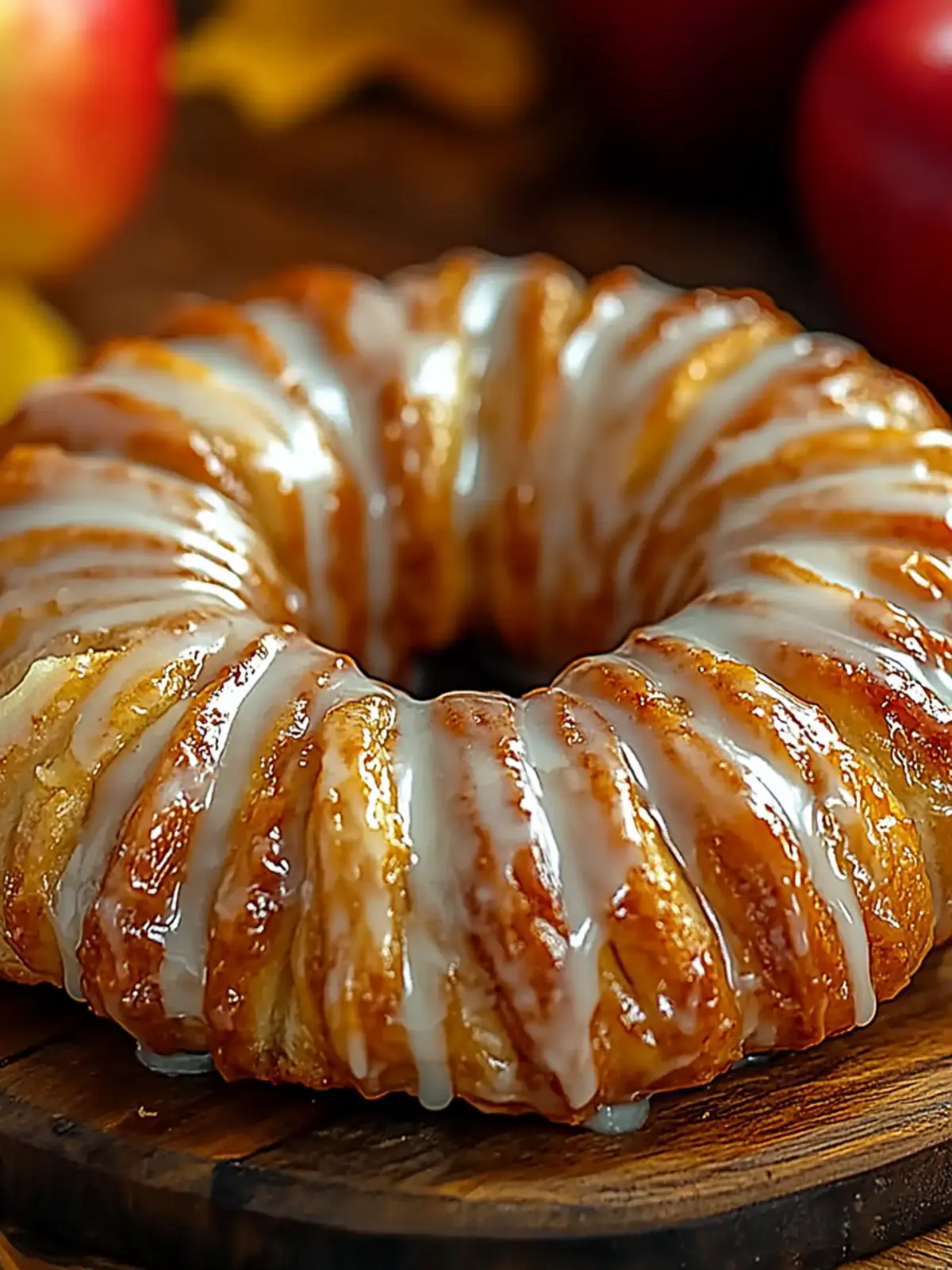 Delicious Homemade Apple Kringle with Vanilla Glaze Magic 4 Homemade Apple Kringle with Vanilla Glaze