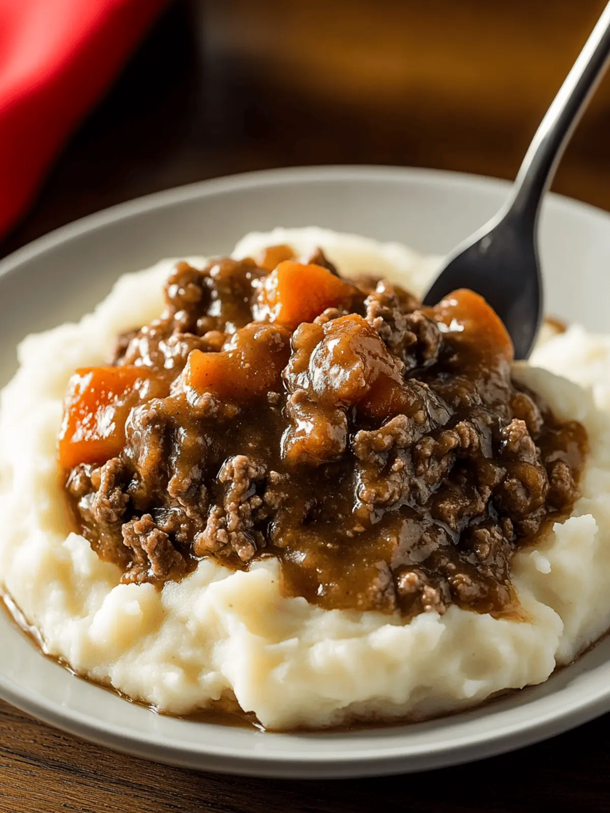 Delicious Ground Beef and Gravy Over Mashed Potatoes Comfort 4 Ground Beef and Gravy Over Mashed Potatoes
