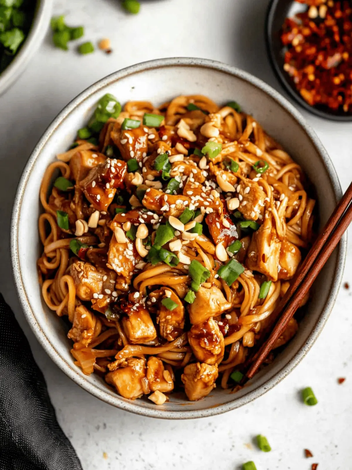Kung Pao Chicken Noodles: Spicy Flavor That Thrills Your Tastebuds 3 Kung Pao Chicken Noodles