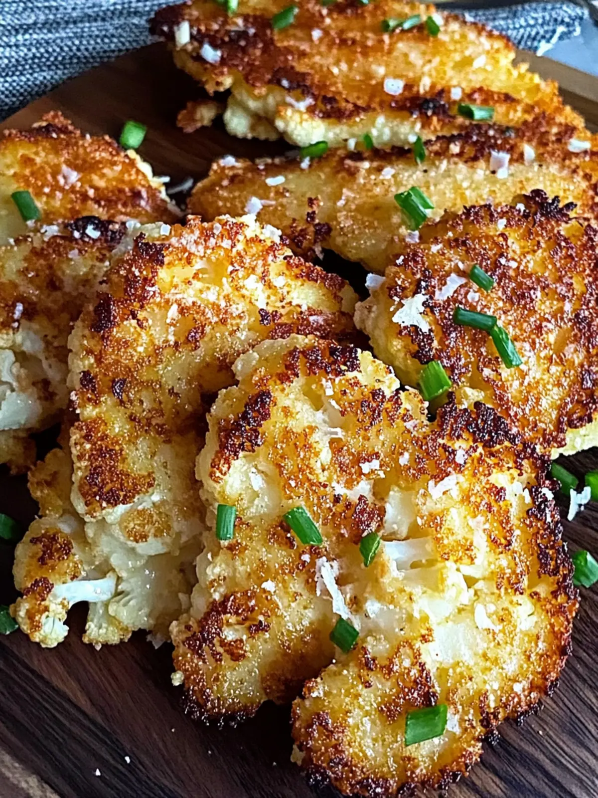 Crispy Parmesan Cauliflower Steaks with Zesty Avocado Dip 2 Crispy Parmesan Cauliflower Steaks