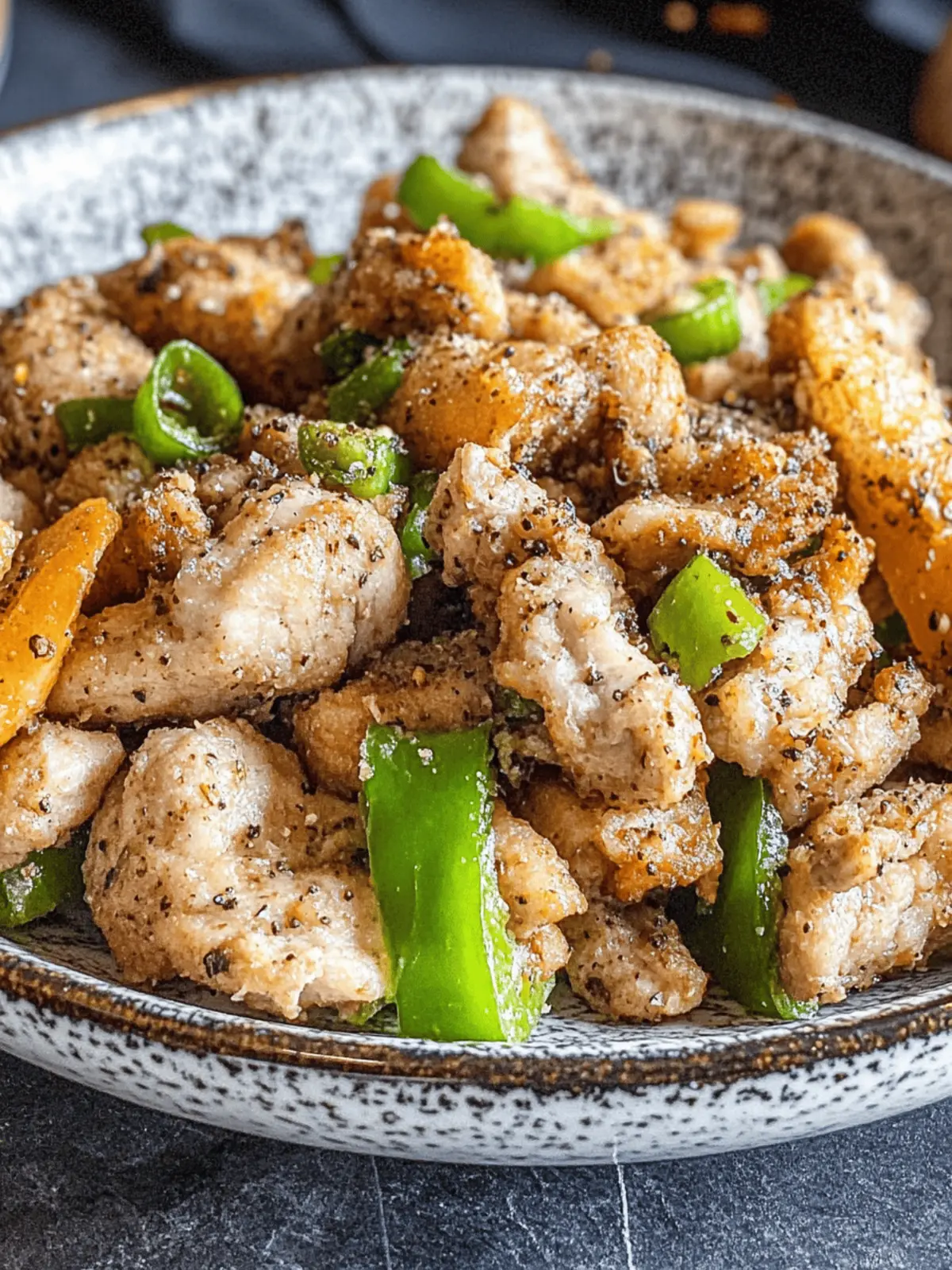 Savory Salt and Pepper Chicken with Vibrant Veggies! 5 Salt and Pepper Chicken