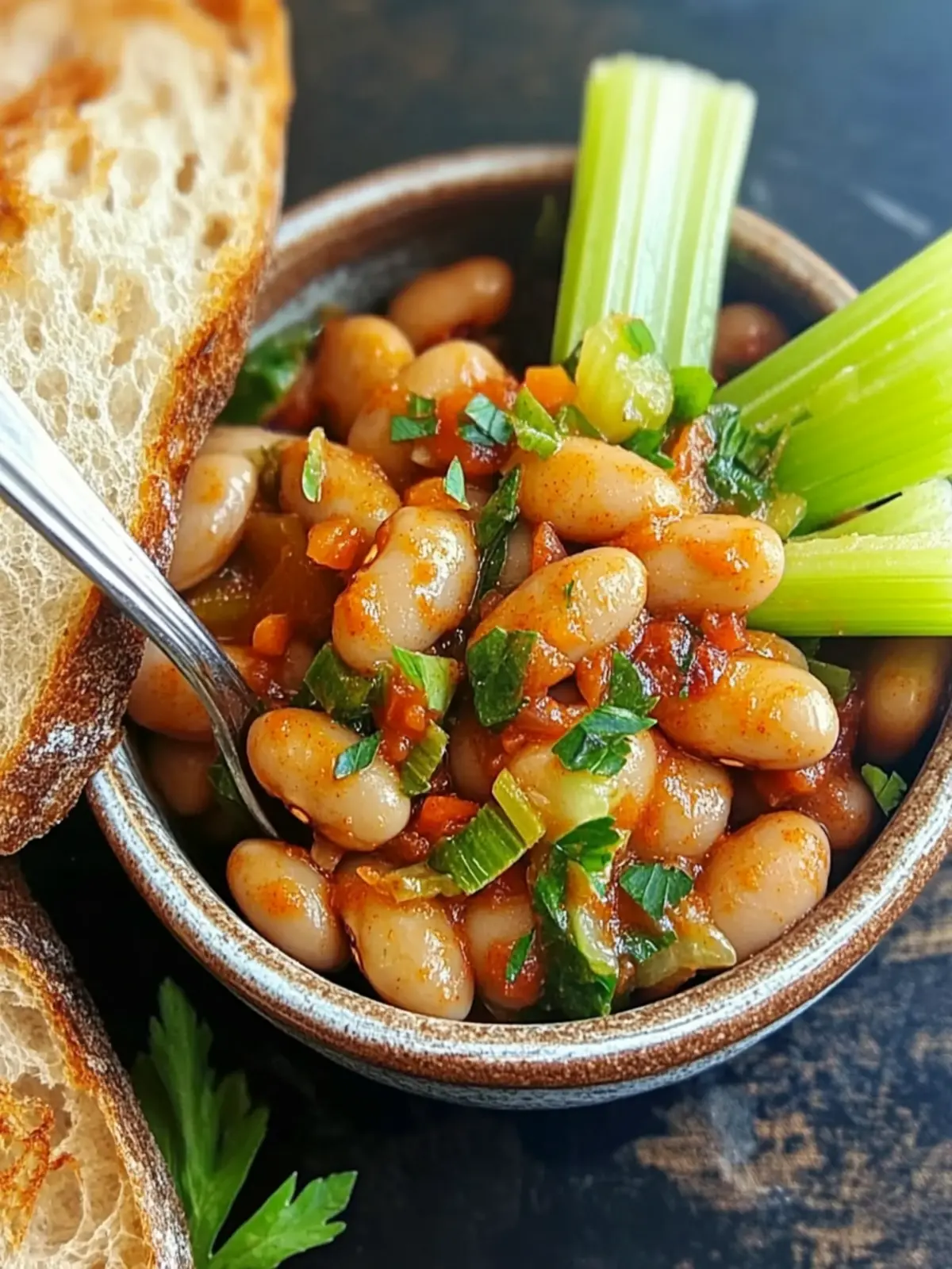 Warm Spanish-Style Giant-Bean Salad with Smoked Paprika Magic 5 Warm Spanish-Style Giant-Bean Salad With Smoked Paprika and Celery