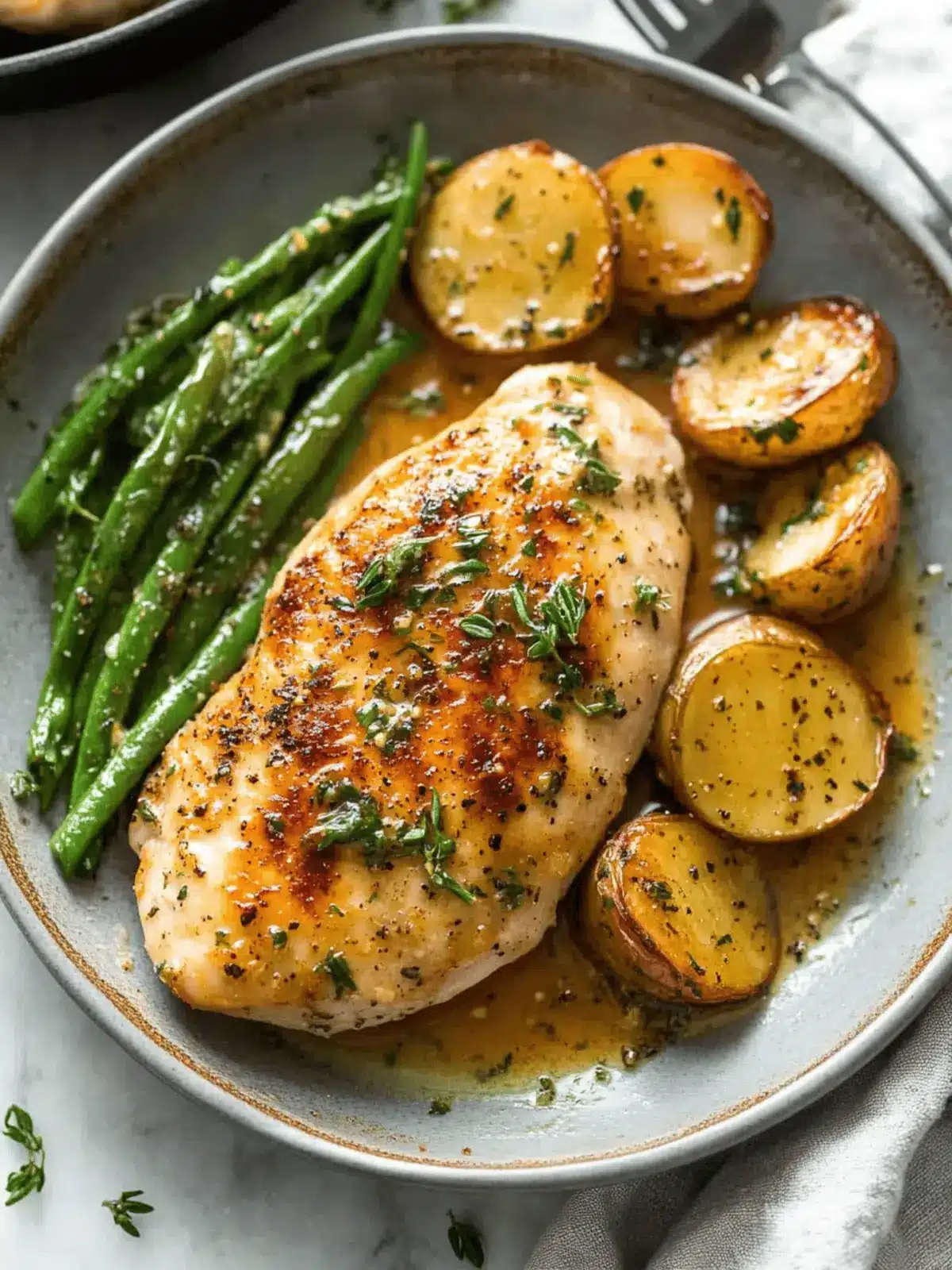 Savor Skillet Chicken with Garlic Herb Butter Sauce Tonight 5 Skillet Chicken with Garlic Herb Butter Sauce