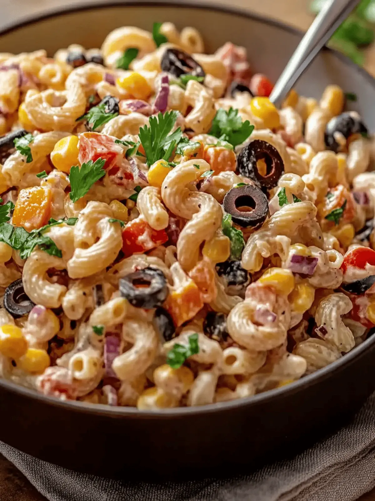 Delicious Southwestern Pasta Salad with Beans and Fresh Corn 4 Southwestern Pasta Salad