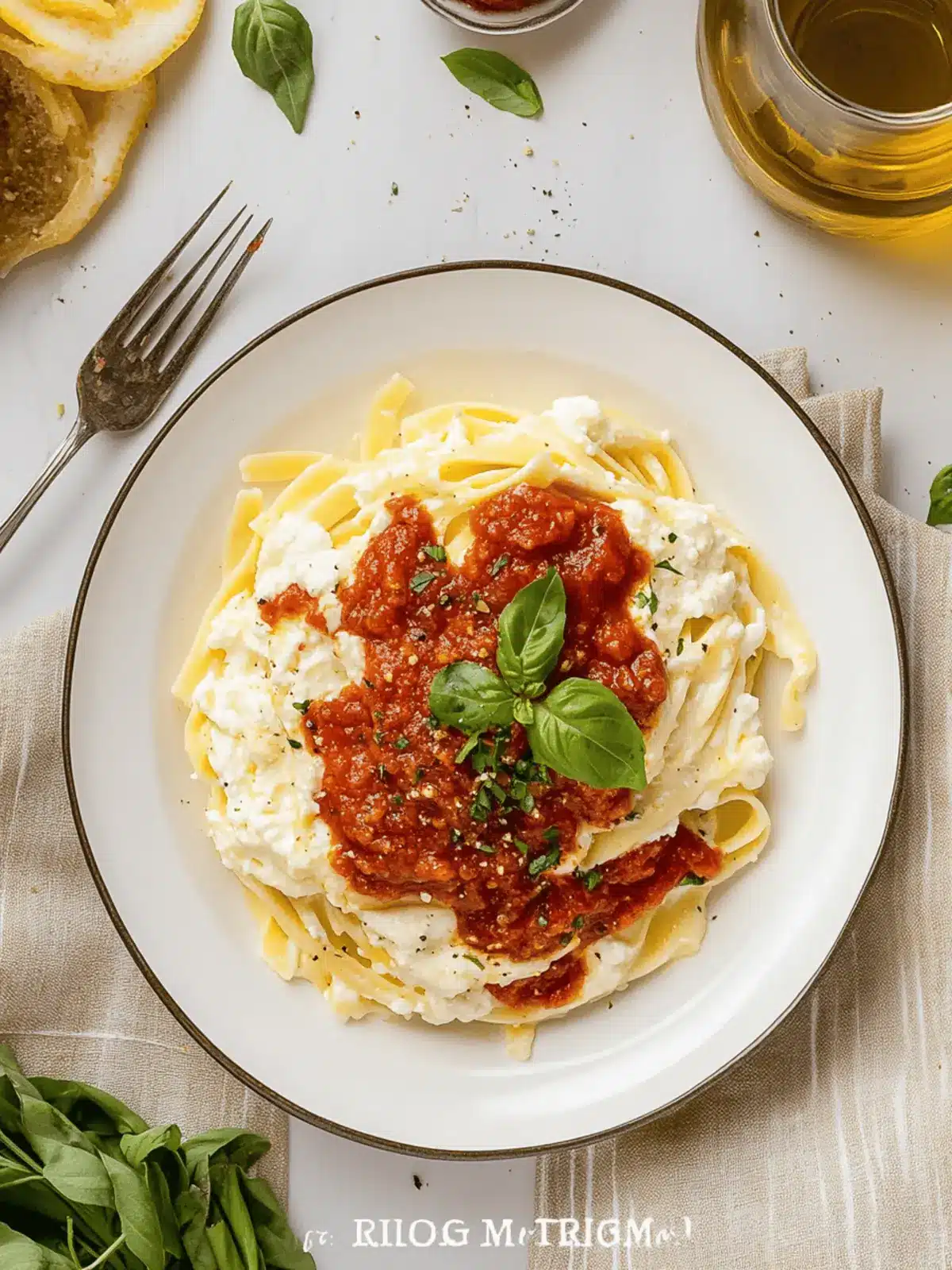 Lemon Ricotta Pasta with Marinara That'll Wow Your Taste Buds 2 Lemon Ricotta Pasta with Marinara