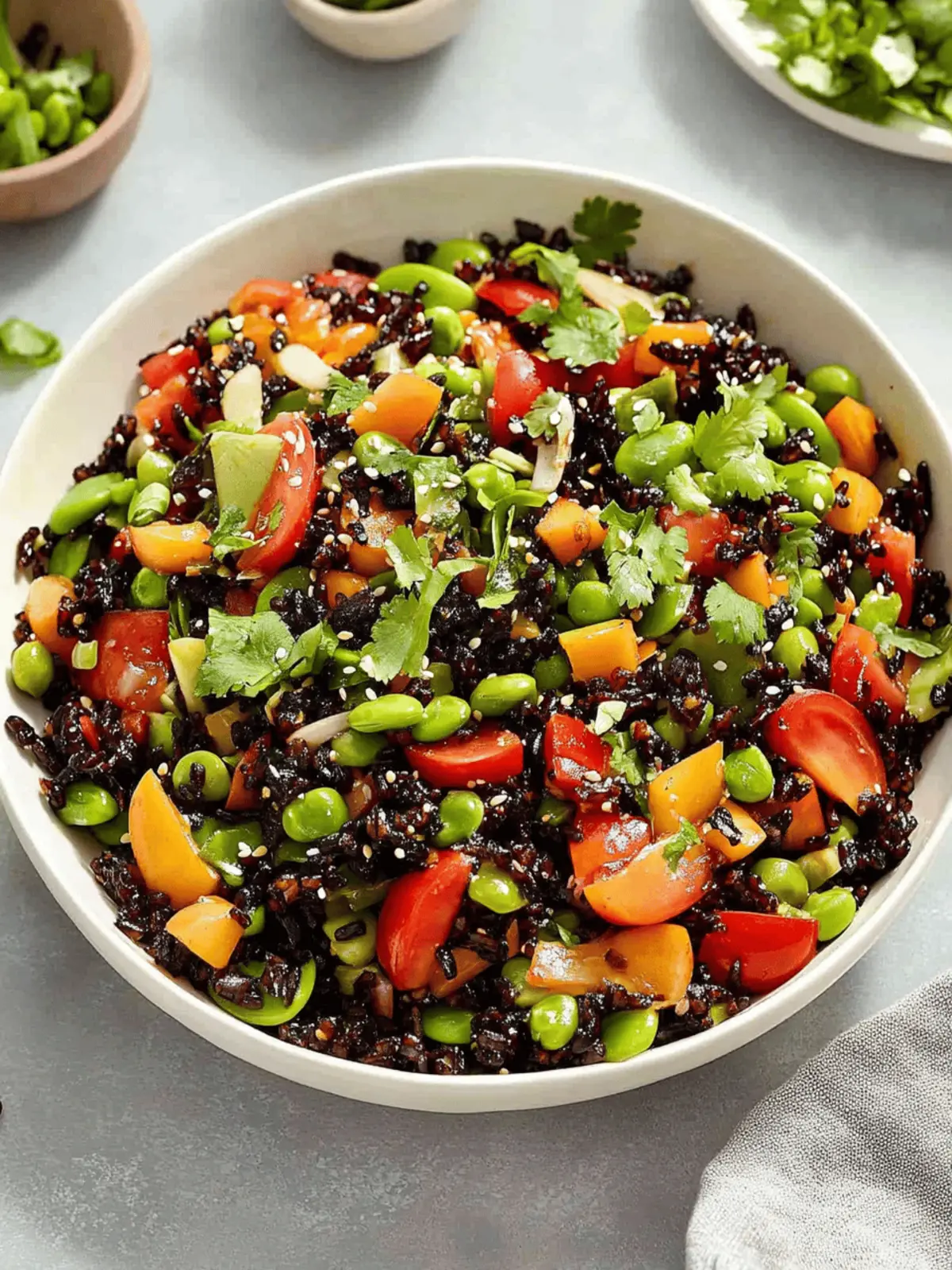 Vibrant Asian Black Rice Salad with Citrus Twist 4 Asian Black Rice Salad
