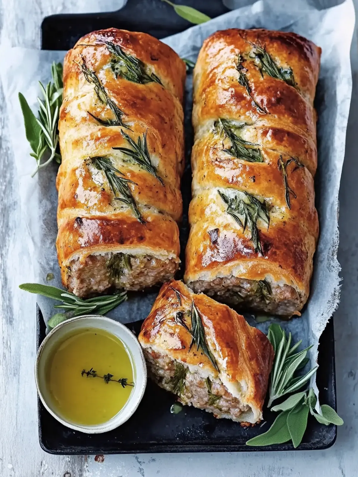 Irresistible Lamb, Rosemary and Mint Sausage Rolls Recipe 4 Lamb, Rosemary and Mint Sausage Rolls