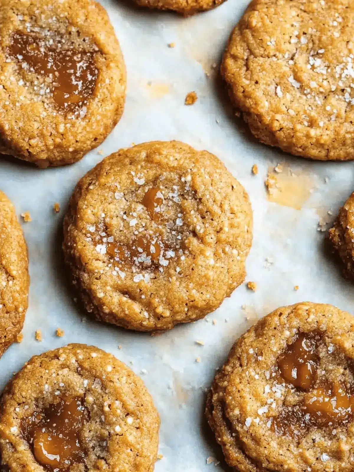 Salty Sweet Sesame Cookies with Rich Caramel Delight 5 Salted Caramel Sesame Cookies