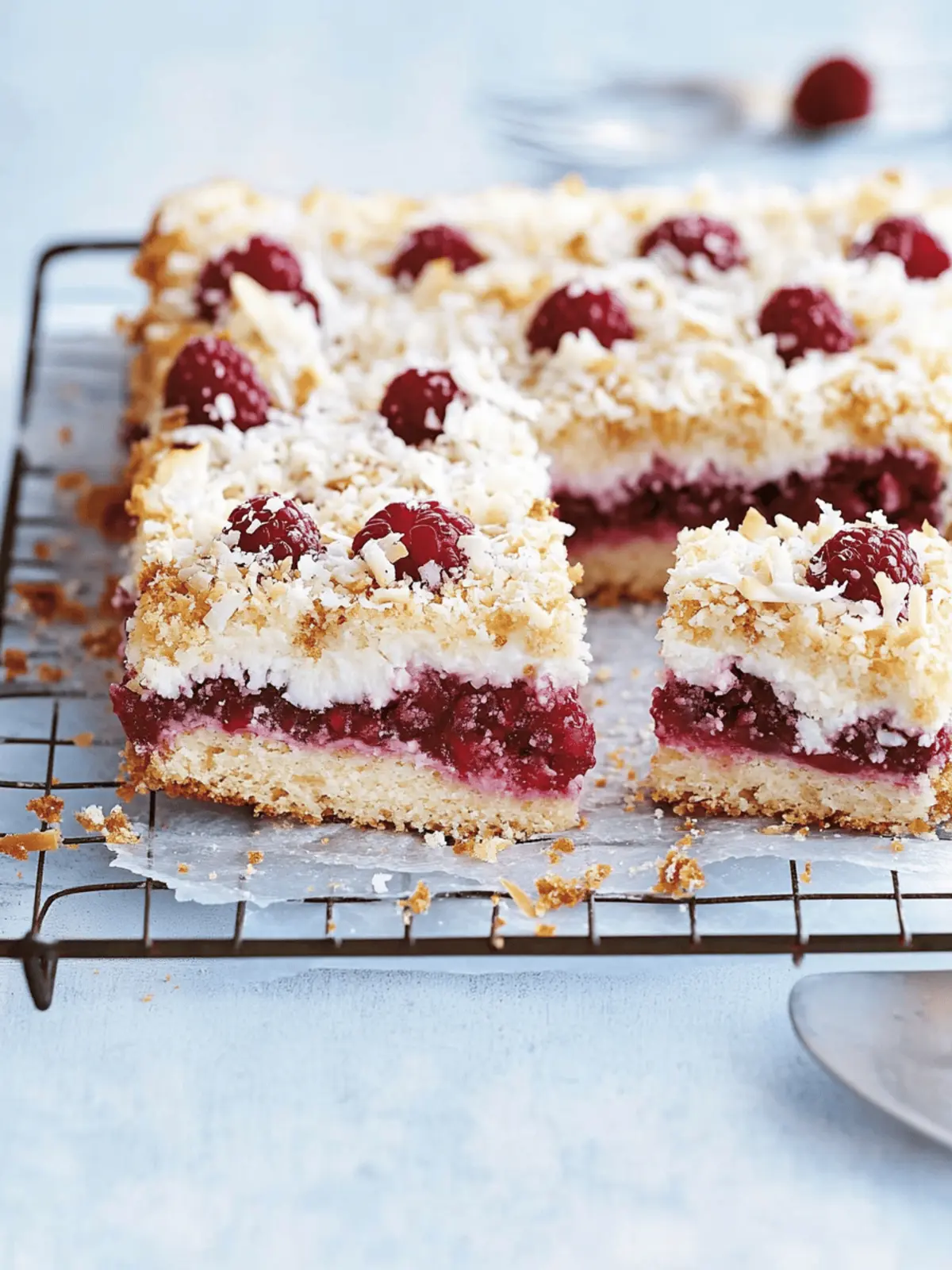 Delicious Coconut Raspberry Slice for Your Sweet Tooth Cravings 2 Coconut Raspberry Slice