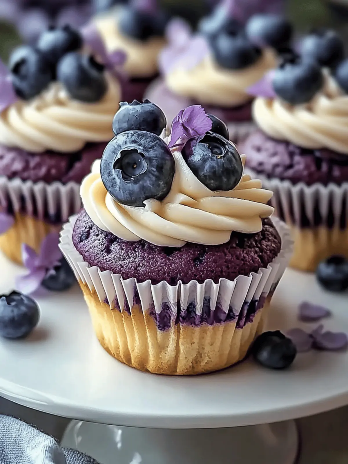 White Chocolate Blueberry Cupcakes That Steal the Show 3 White Chocolate Blueberry Cupcakes