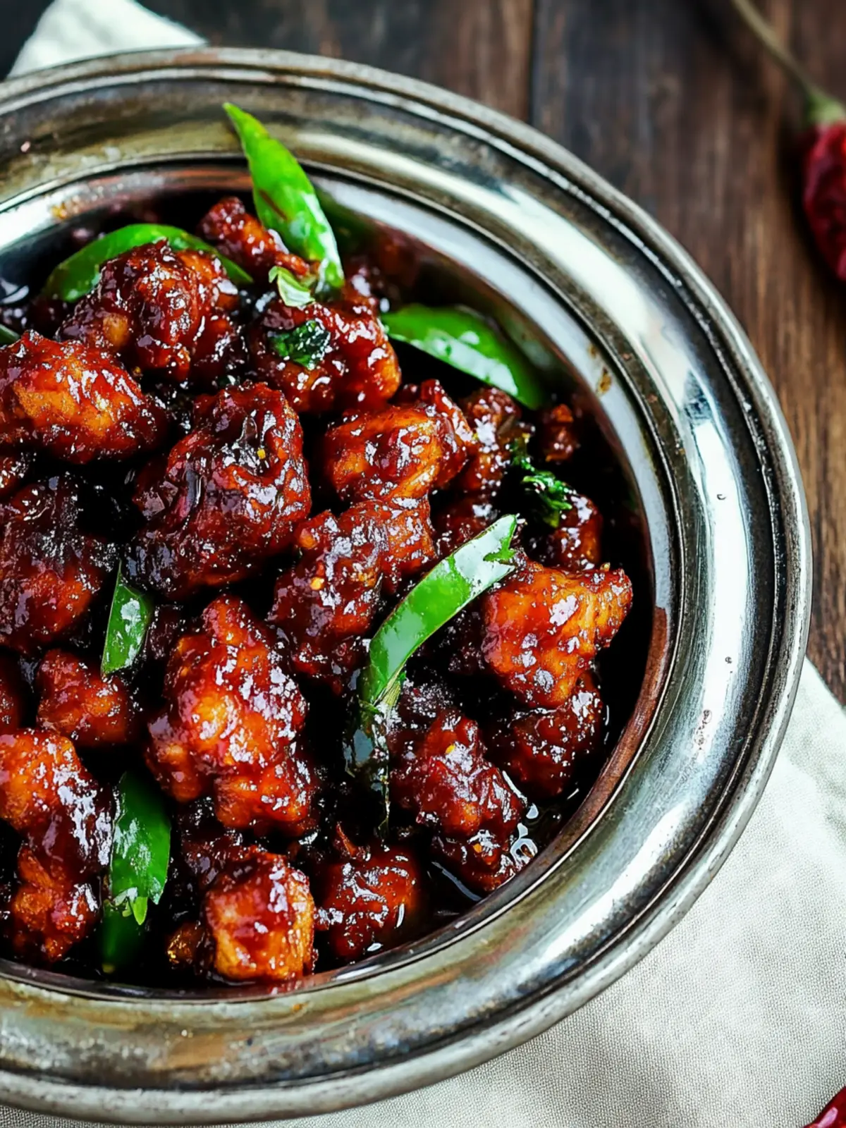 Delicious Chilli Chicken with Garlic-Ginger Sauce Magic 3 Chilli Chicken