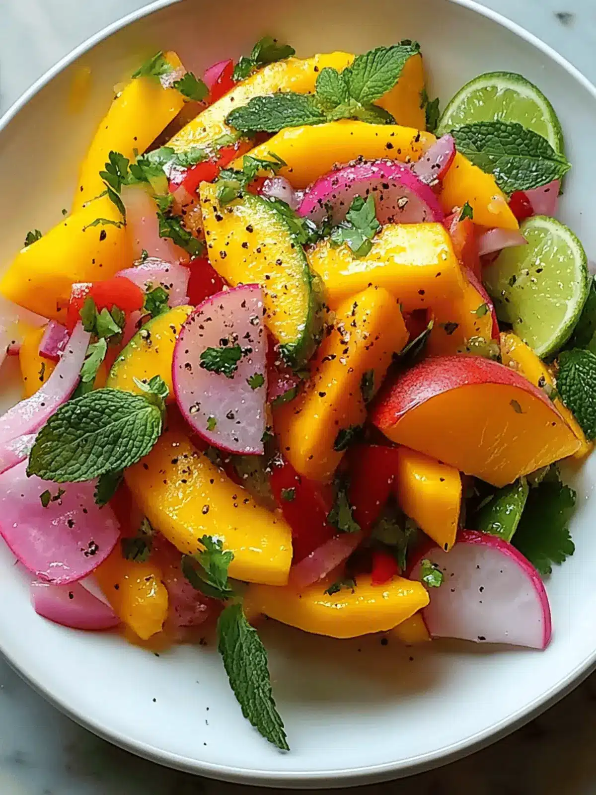 Zesty Refreshing Mango Salad Recipe with Lime Dressing Delight 5 Refreshing Mango Salad Recipe with Lime Dressing