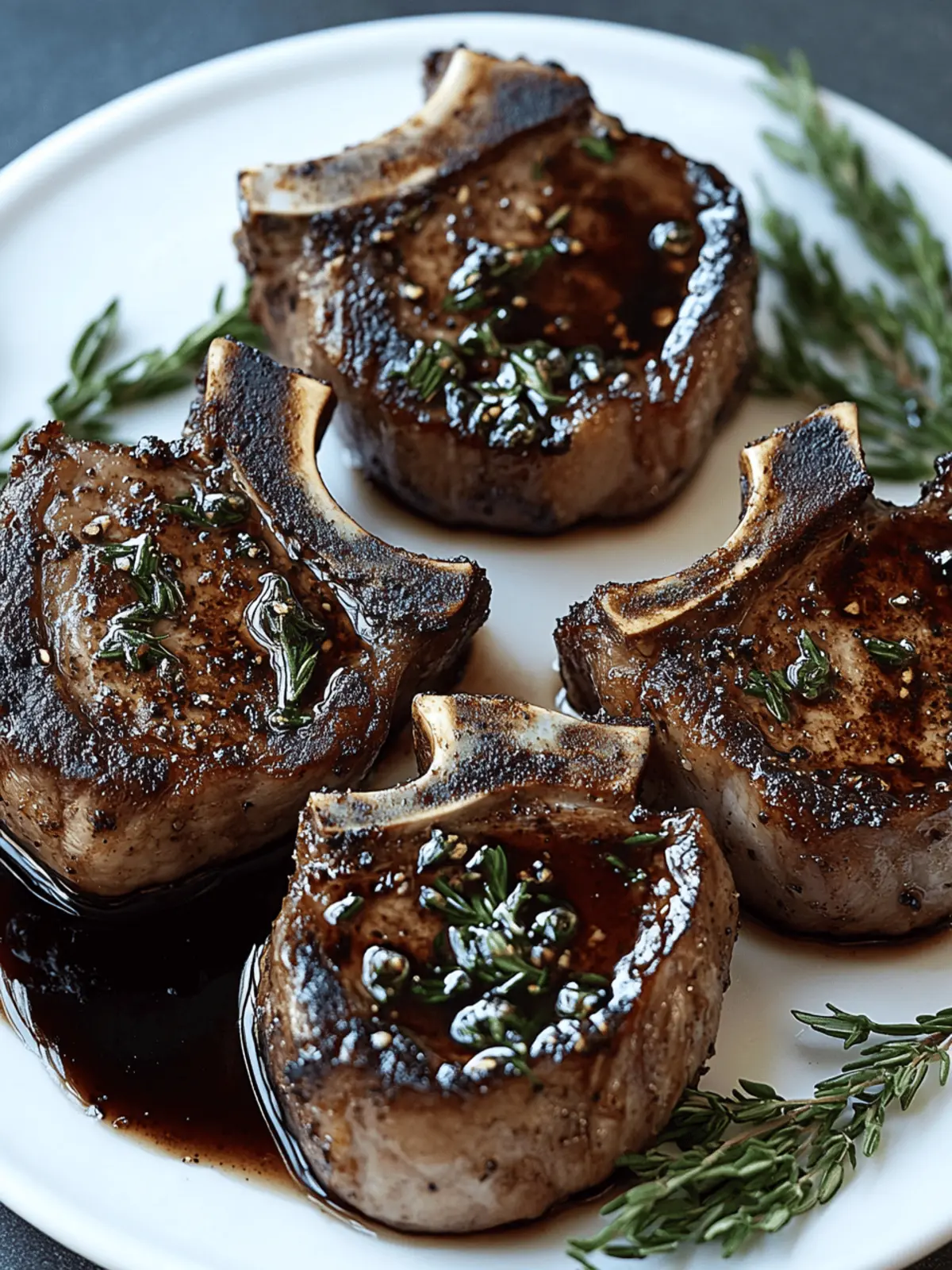 Savor Juicy Balsamic Lamb Chops for Dinner Tonight 5 Balsamic Lamb Chops