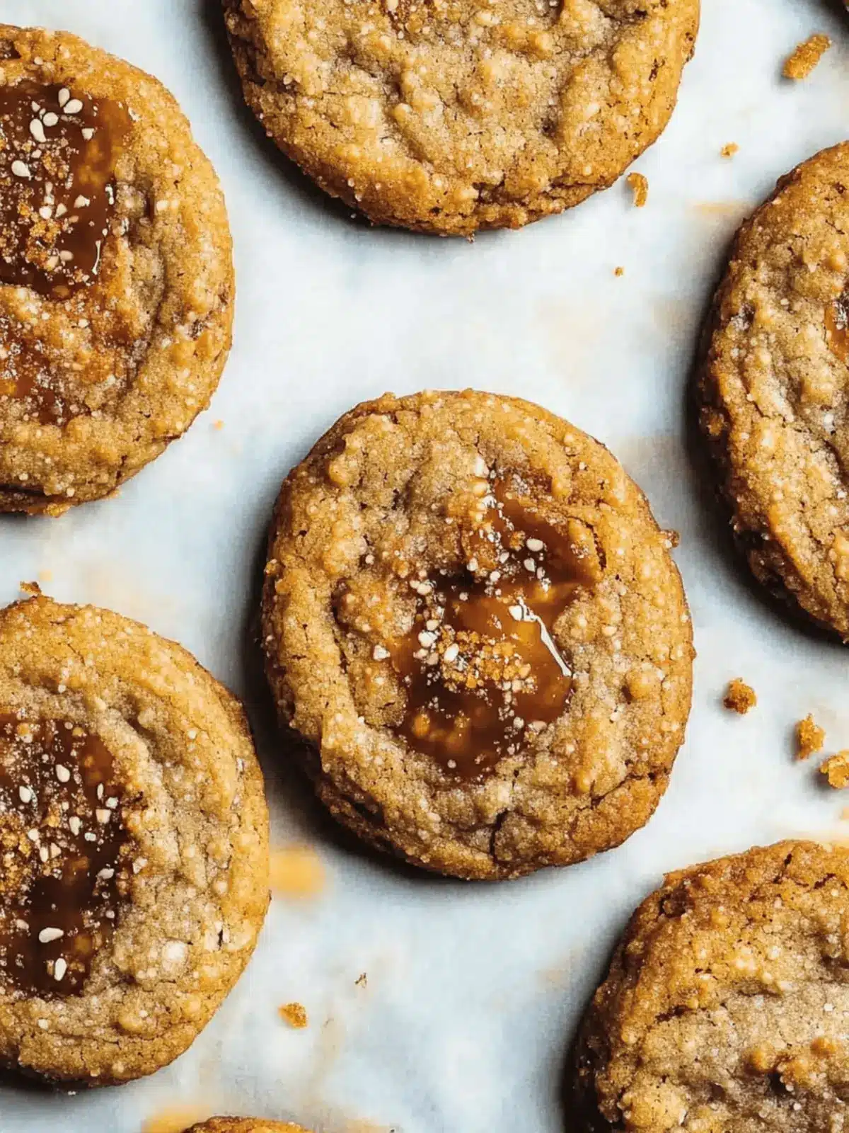 Salty Sweet Sesame Cookies with Rich Caramel Delight 2 Salted Caramel Sesame Cookies