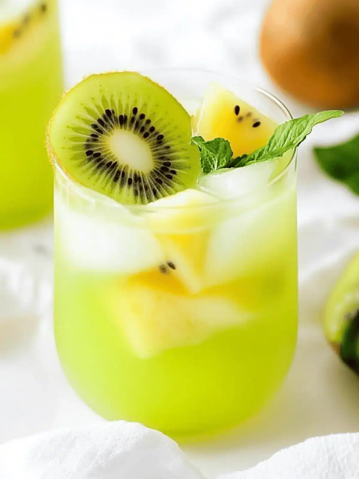 Zesty Kiwi Starfruit Refresher: Your Starbucks Copycat Fix 2 Kiwi Starfruit Refresher (Starbucks Copycat)