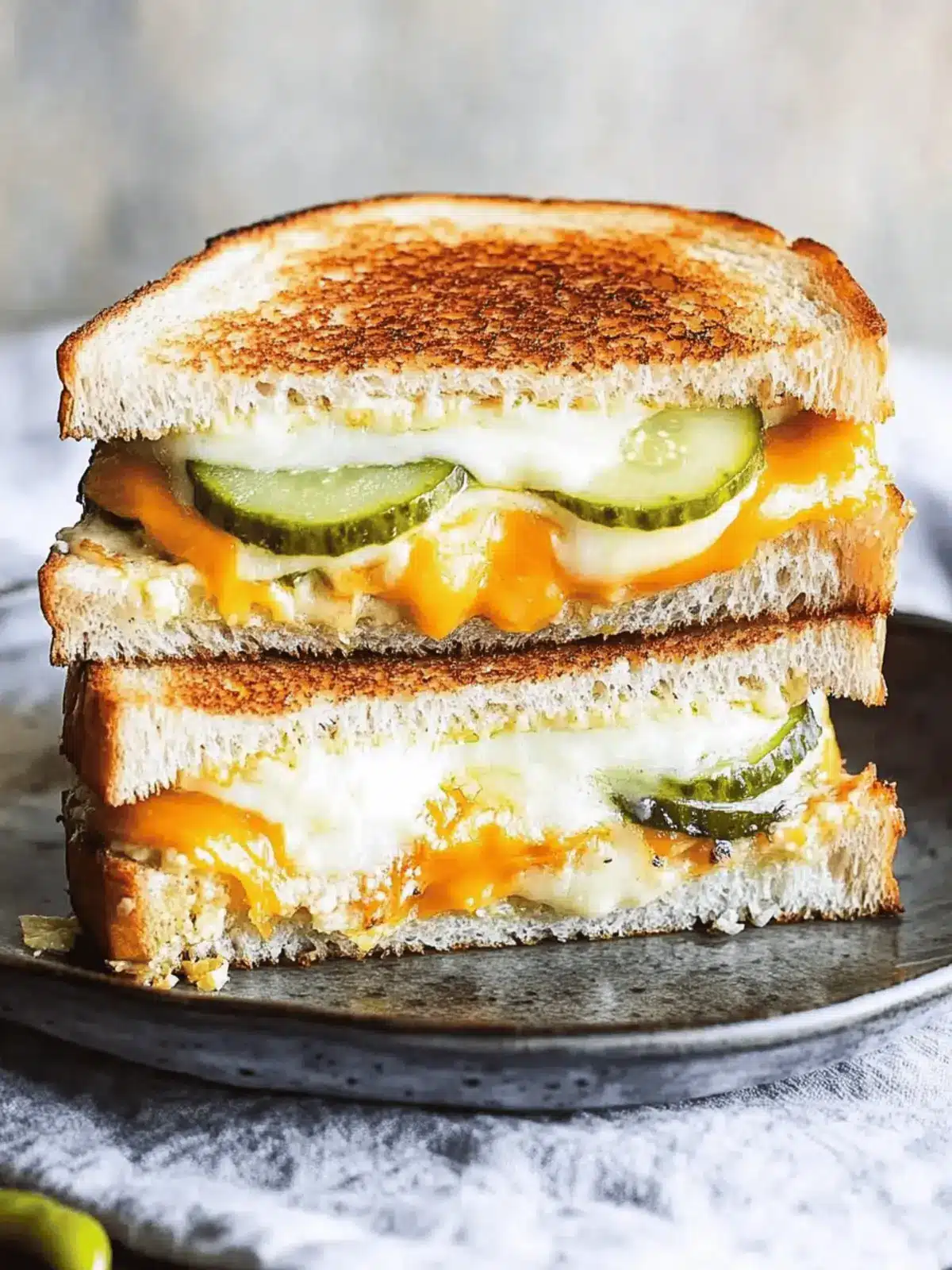 Irresistible Pickle Grilled Cheese Sandwich You’ll Crave! 3 Pickle Grilled Cheese Sandwich