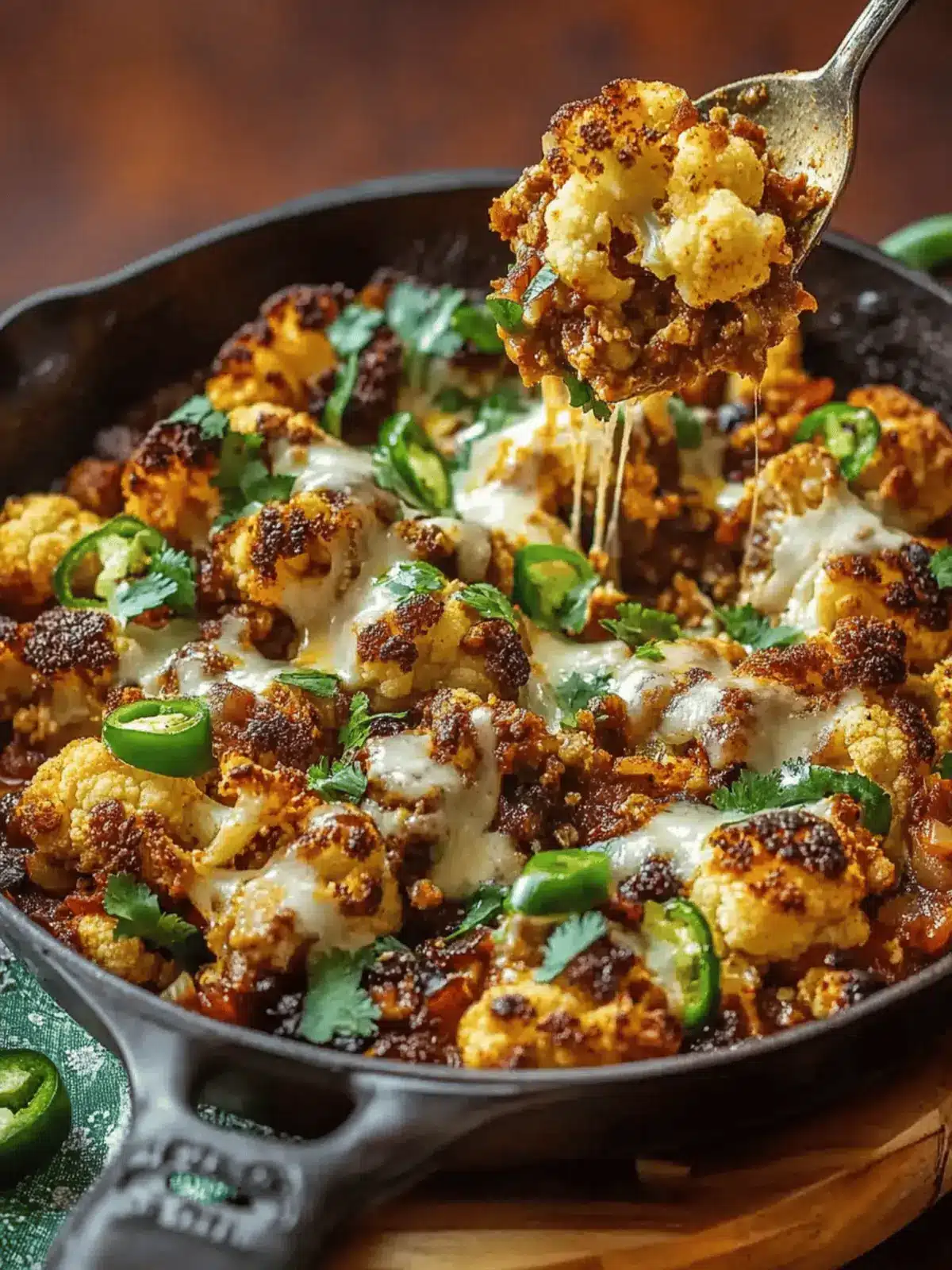 Spicy Skillet Cauliflower Bake That Will Ignite Your Tastebuds 3 Spicy Skillet Cauliflower Bake