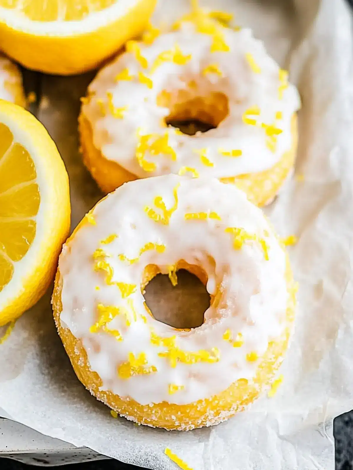 Lemon Vanilla Protein Donuts with Glaze That Delightfully Nourish 2 Lemon Vanilla Protein Donuts with Glaze