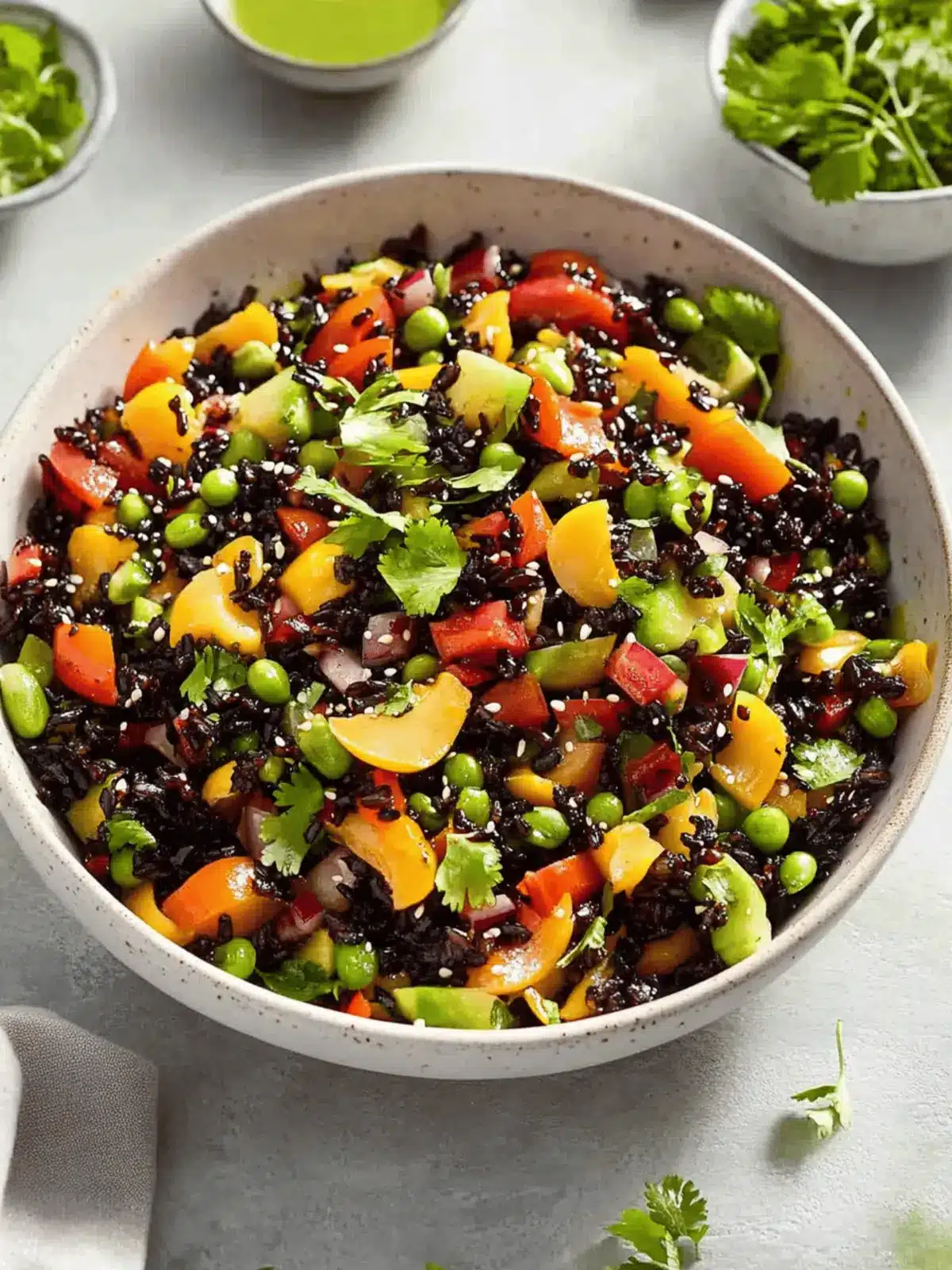 Vibrant Asian Black Rice Salad with Citrus Twist 2 Asian Black Rice Salad