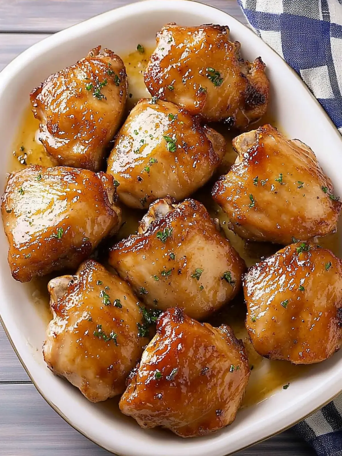 Delicious Baked Boneless Chicken Thighs in Honey Garlic Sauce 3 Baked Boneless Chicken Thighs