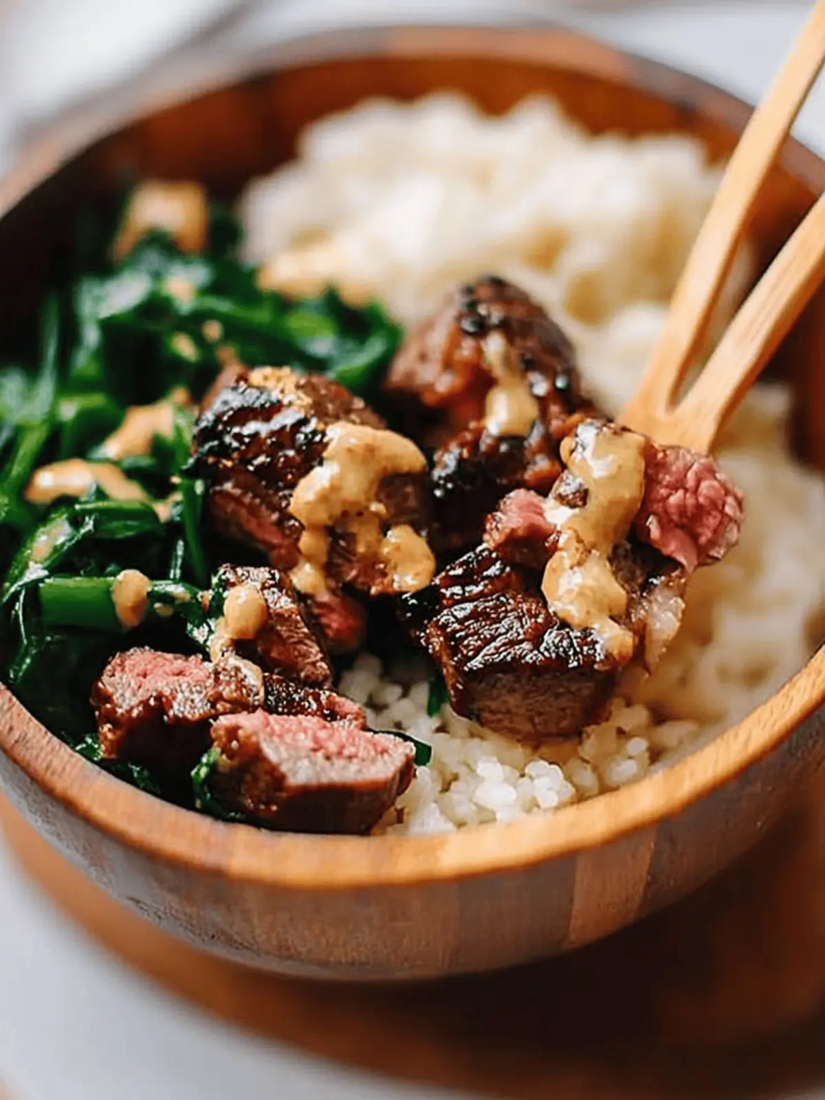 Savory Steak Bites with Miso Ginger Dressing You'll Love 2 Steak Bites with Miso Ginger Dressing