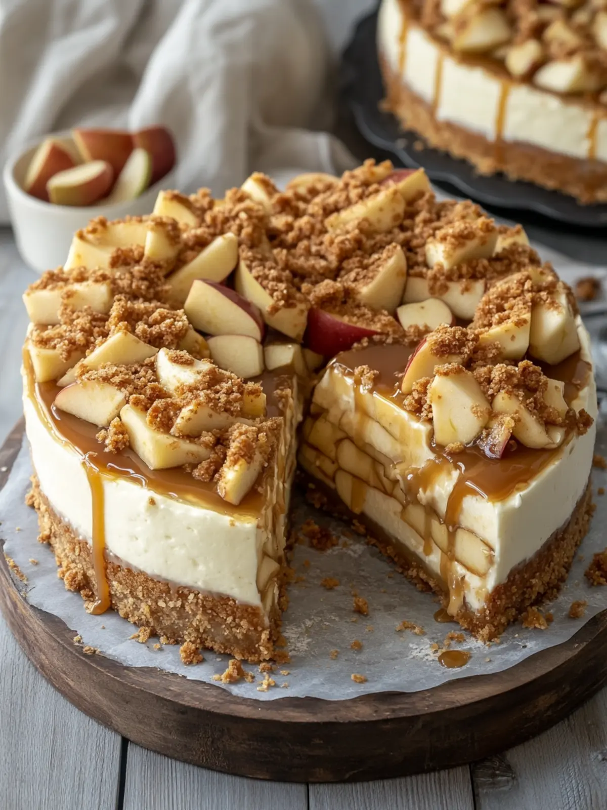 Indulge in Salted Caramel Apple Pie Cheesecake Bliss 5 Salted Caramel Apple Pie Cheesecake
