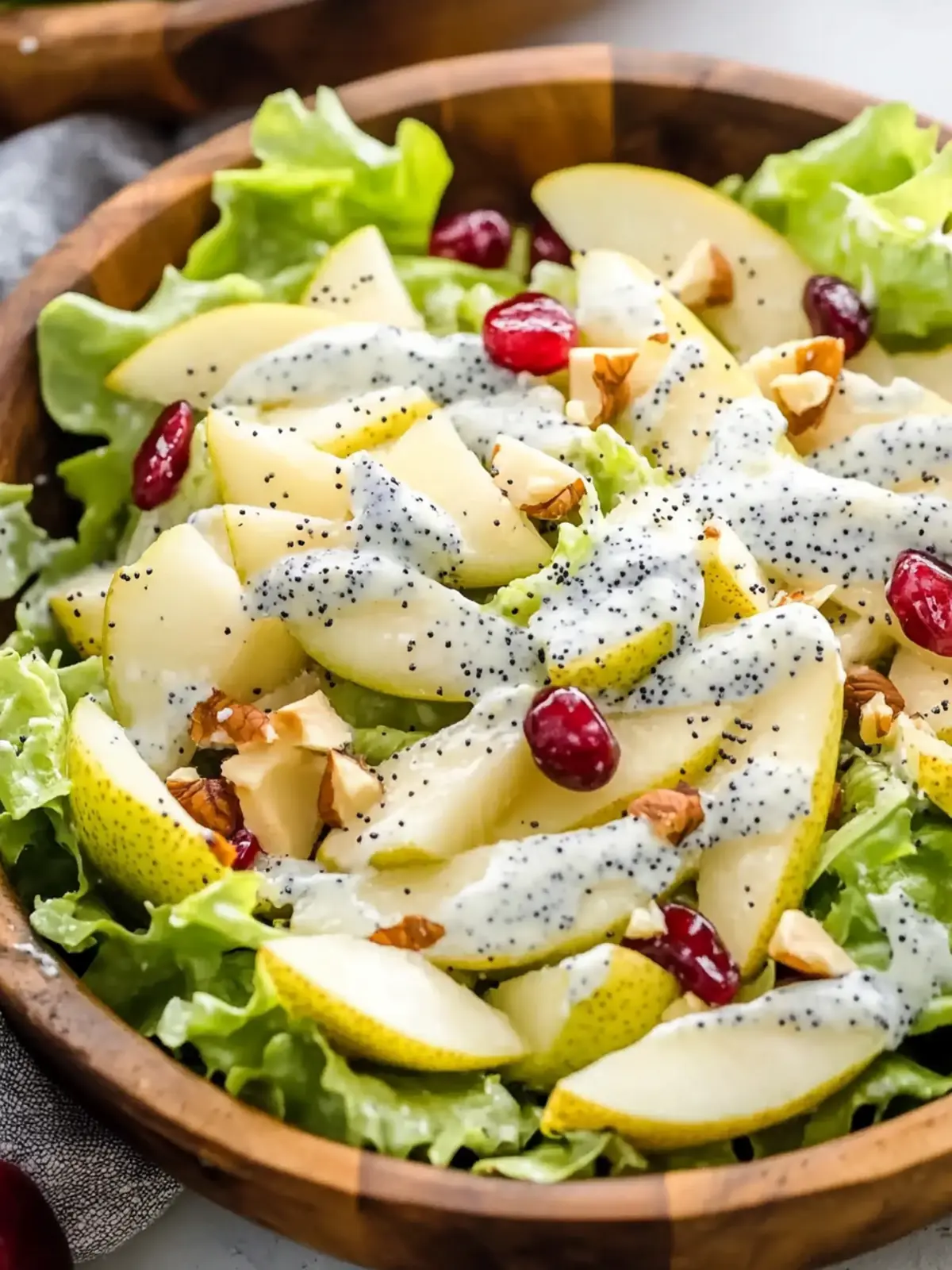 Deliciously Easy Pear Salad with Poppy Seed Dressing Recipe 5 Easy Pear Salad with Poppy Seed Dressing