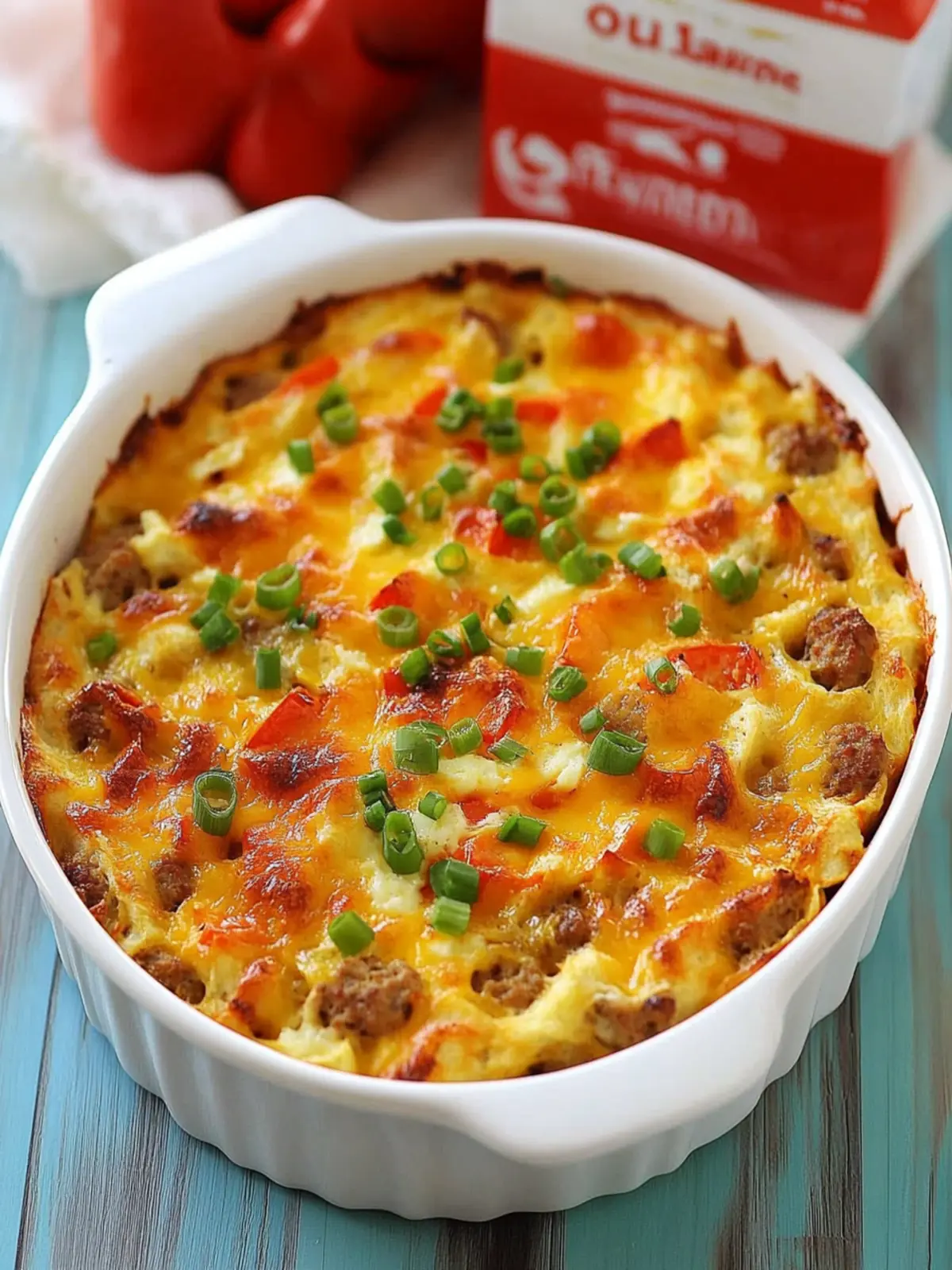 Delicious English Muffin Sausage, Egg and Cheese Casserole 4 English Muffin Sausage, Egg and Cheese Breakfast Casserole