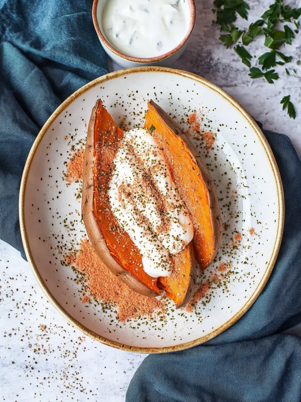 Air Fryer Baked Sweet Potatoes With Greek Yogurt Delight 4 Air Fryer Baked Sweet Potatoes With Greek Yogurt