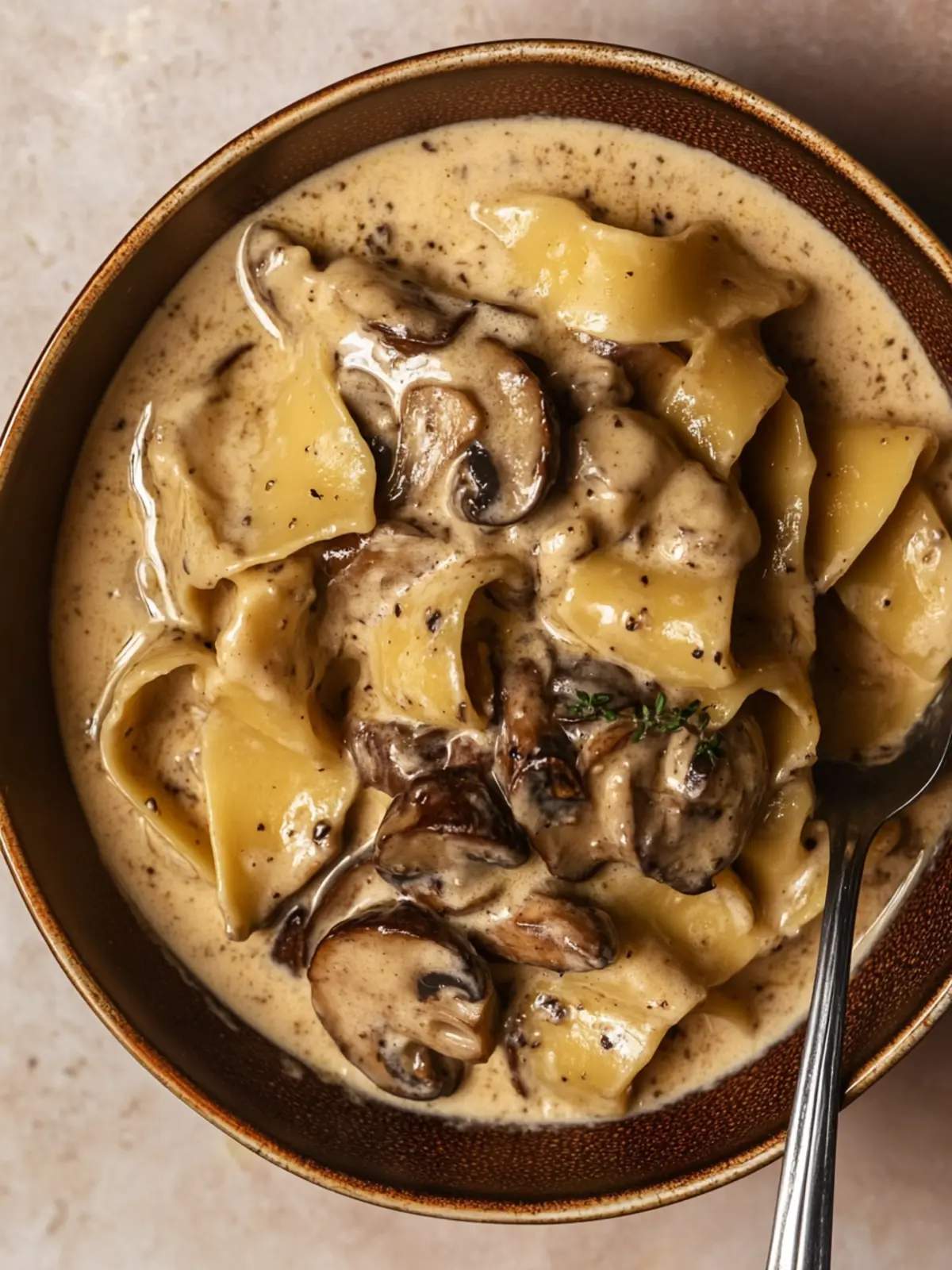 Creamy Gorgonzola Truffle Sauce with Savory Mushrooms 3 Gorgonzola Truffle Cream Sauce with Mushrooms