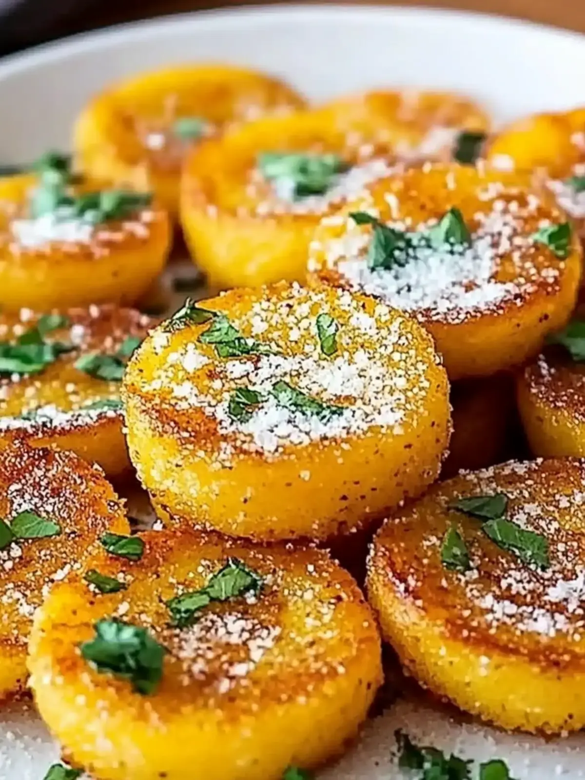 Baked Crispy Parmesan Polenta Rounds You’ll Crave Again 4 Baked Crispy Parmesan Polenta Rounds