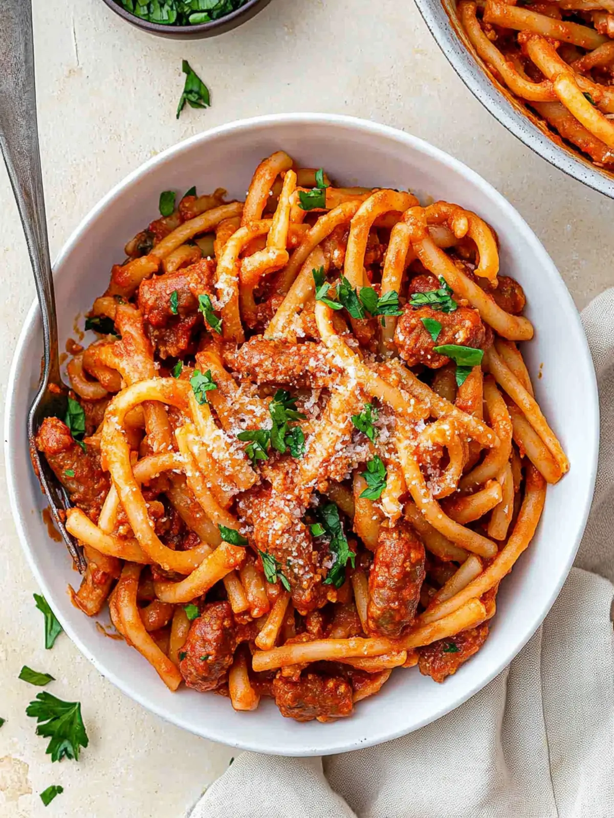One Pot Spicy Sausage Pasta: Quick Comfort Food Magic 3 One Pot Spicy Sausage Pasta